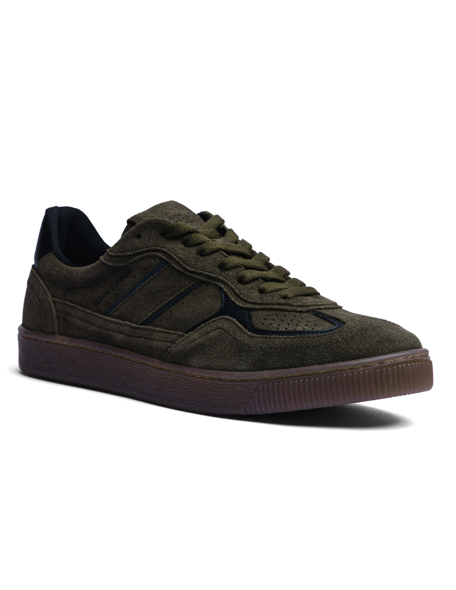 Lowtop Leather Sneaker PARMA Olive Green