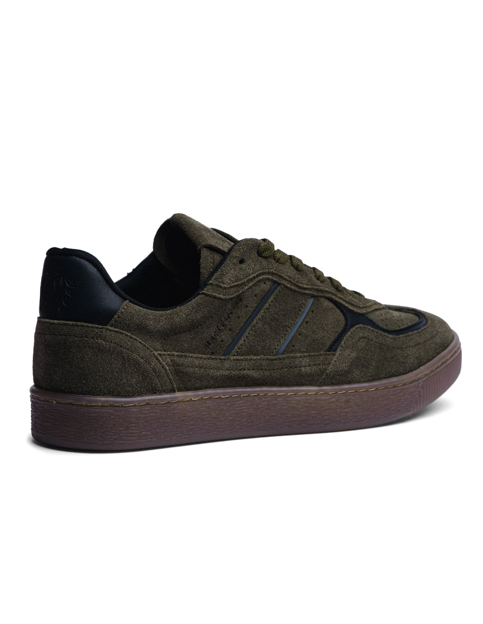 Lowtop Leather Sneaker PARMA Olive Green