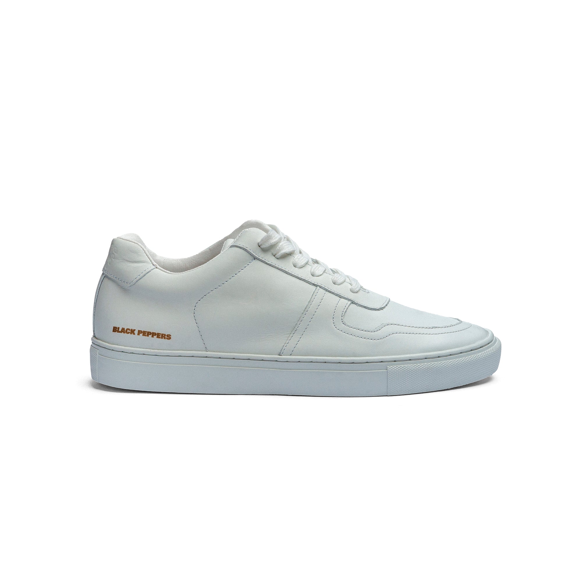 Tenis de Piel Black Peppers Lowtop Leather Sneaker PR Full White