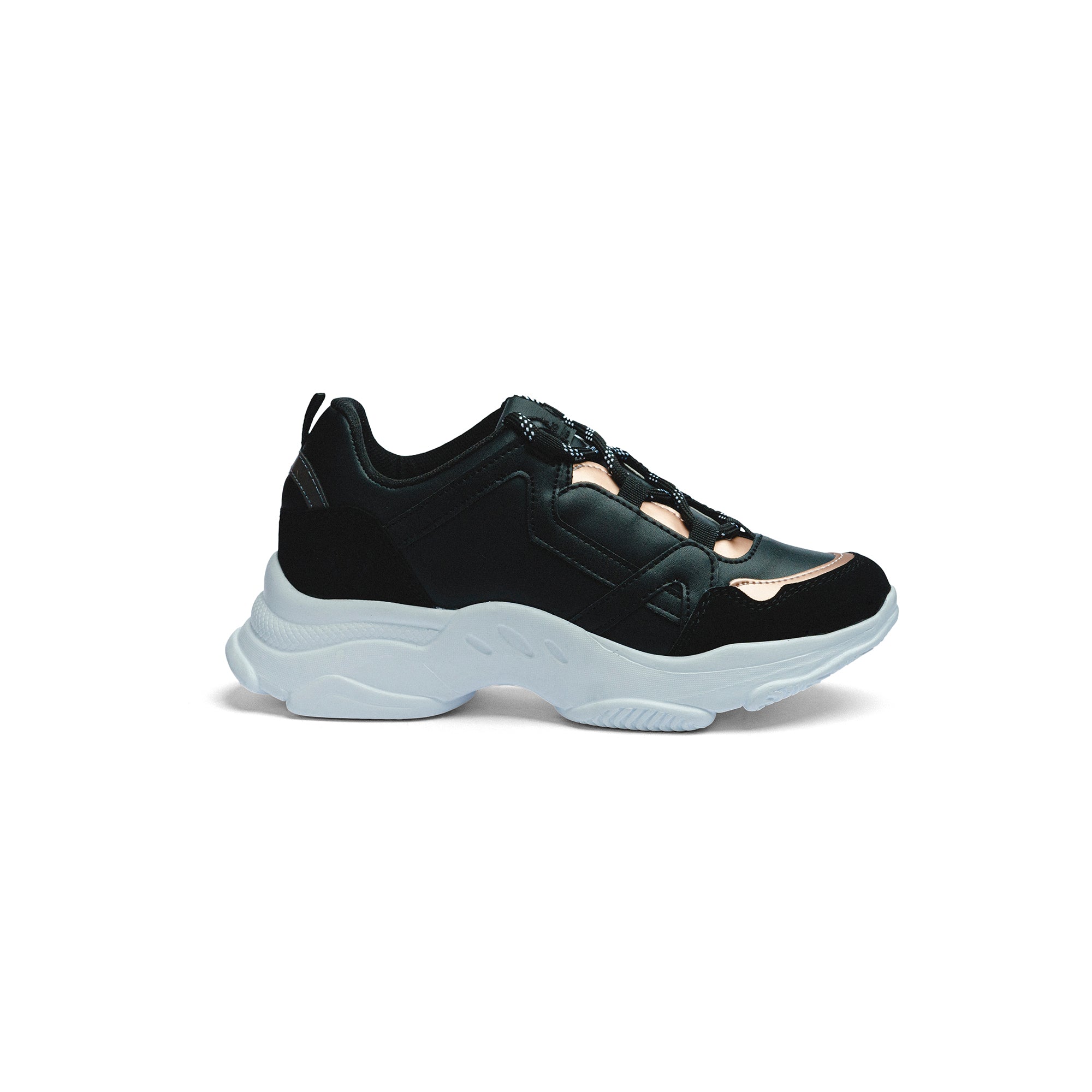 Tenis Black Peppers Black/rose gold Chunky