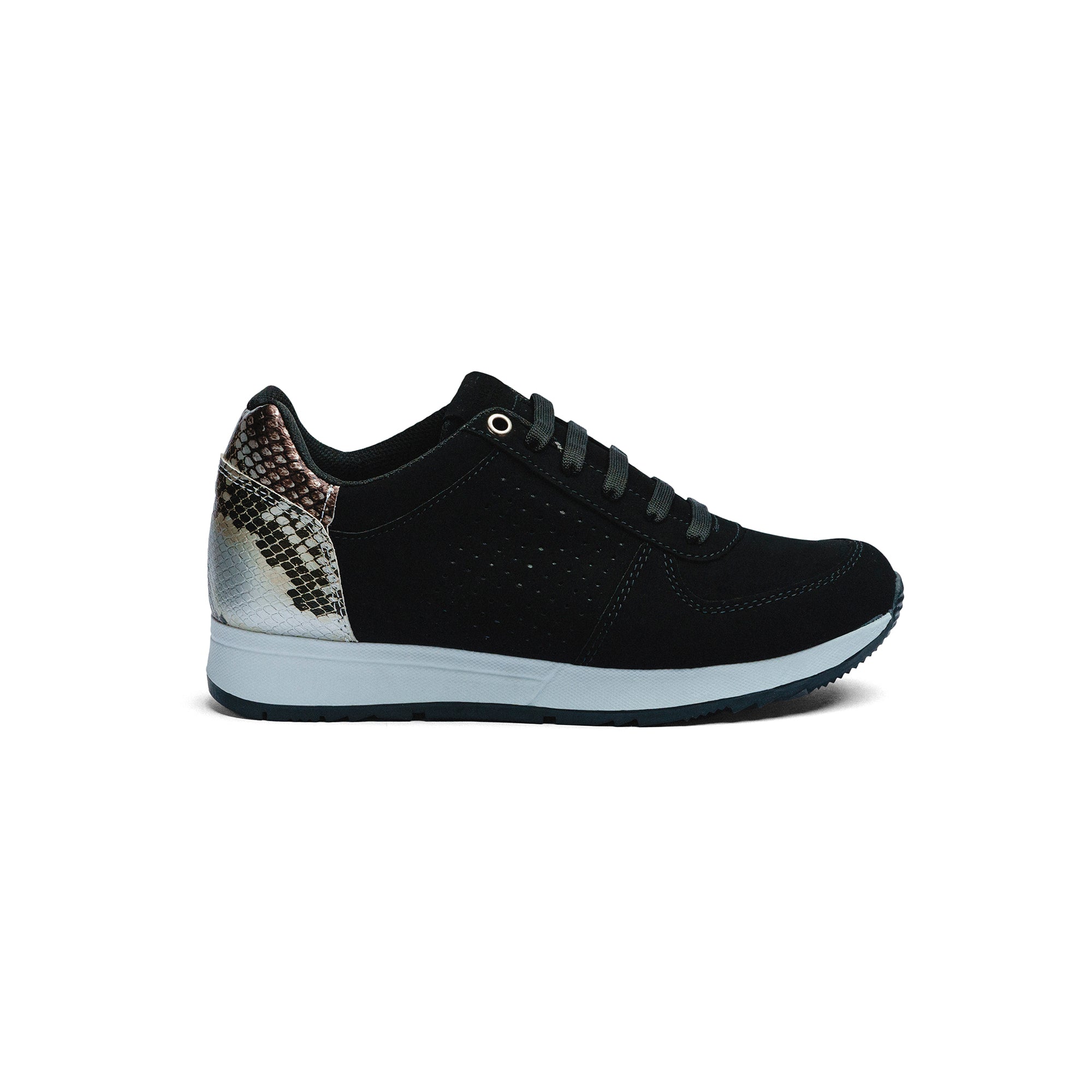 Tenis Black Peppers Sneaker Trainer Classic Black/Snake Print