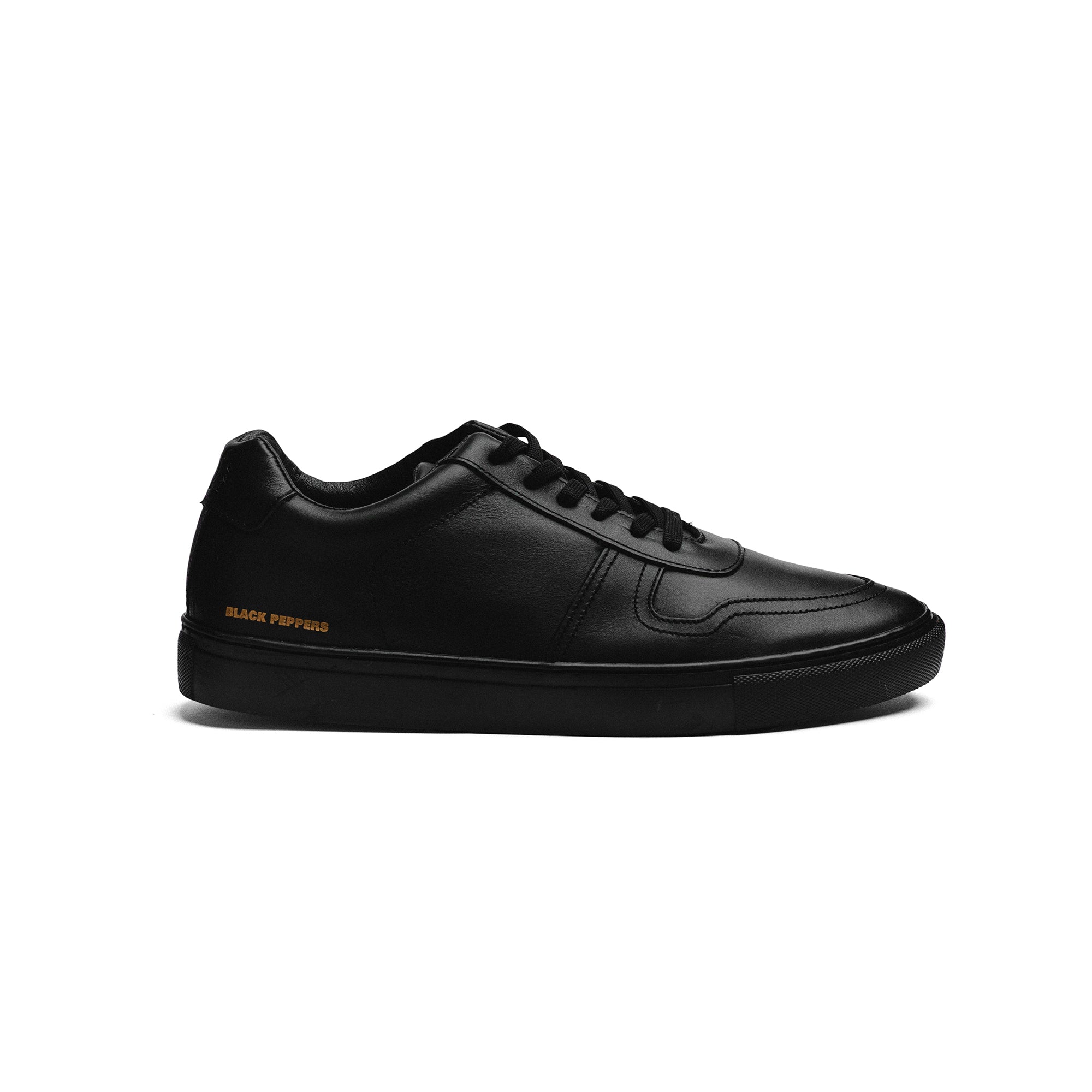 Tenis de Piel Black Peppers Lowtop Leather Sneaker PR Full Black