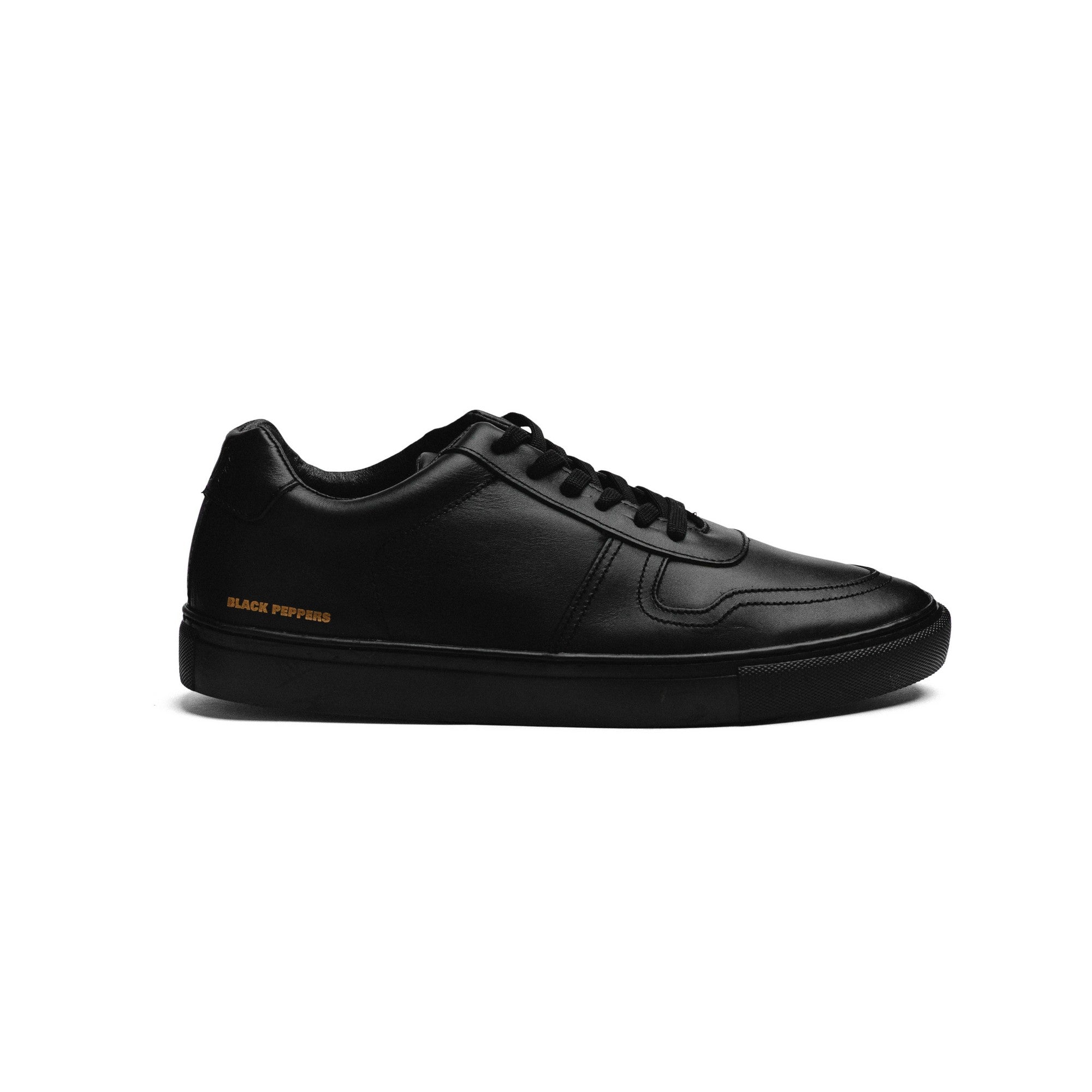 Tenis de Piel Black Peppers Lowtop Leather Sneaker PR Full Black