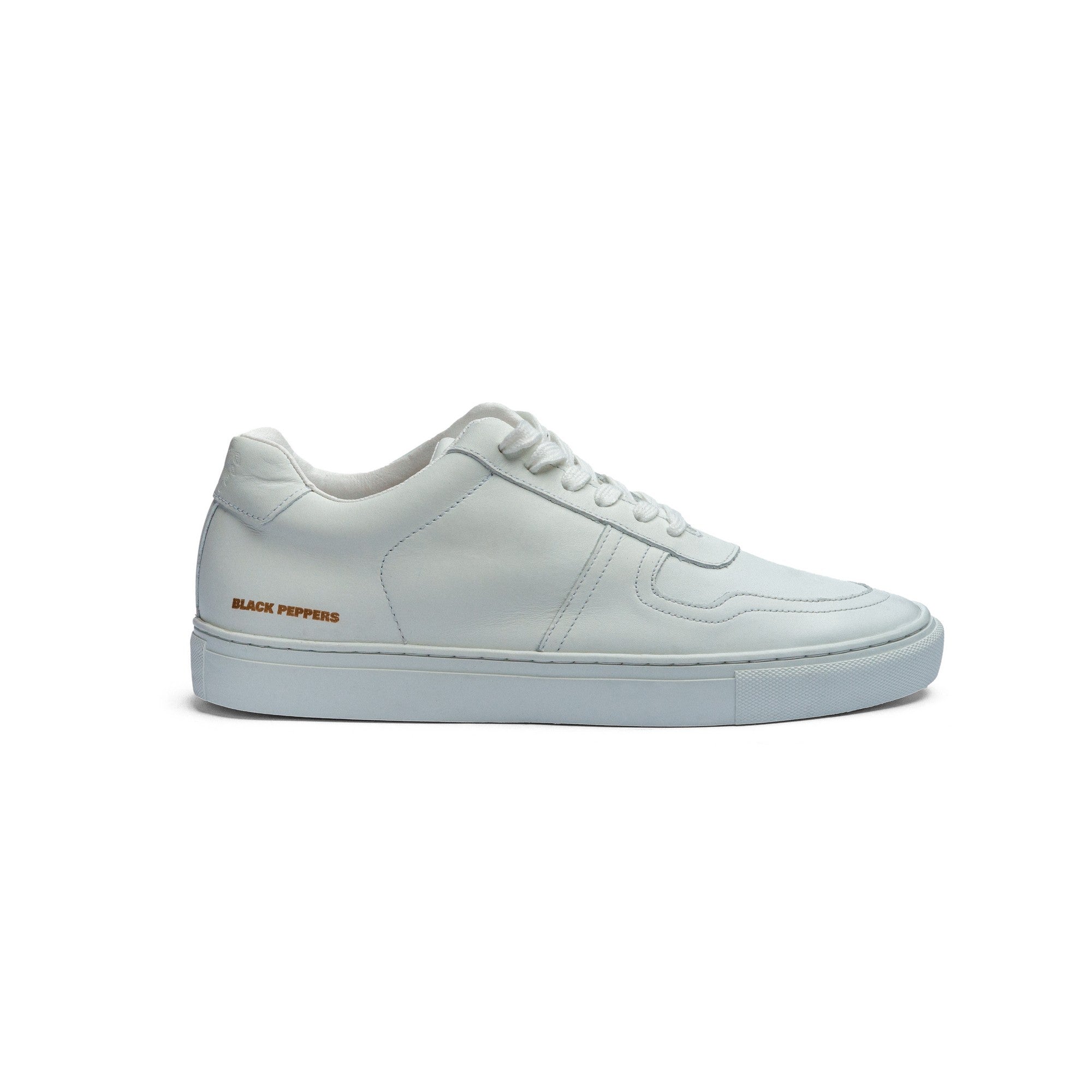 Tenis de Piel Black Peppers Lowtop Leather Sneaker PR Full White