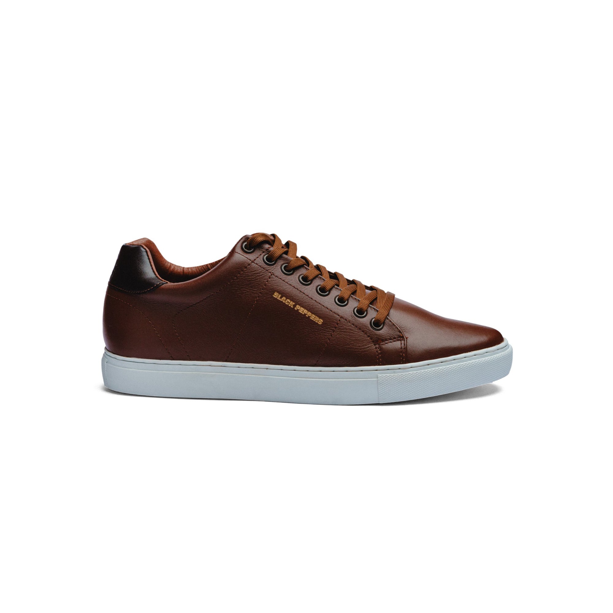 Tenis de Piel Black Peppers Lowtop Leather Sneaker CM Camel