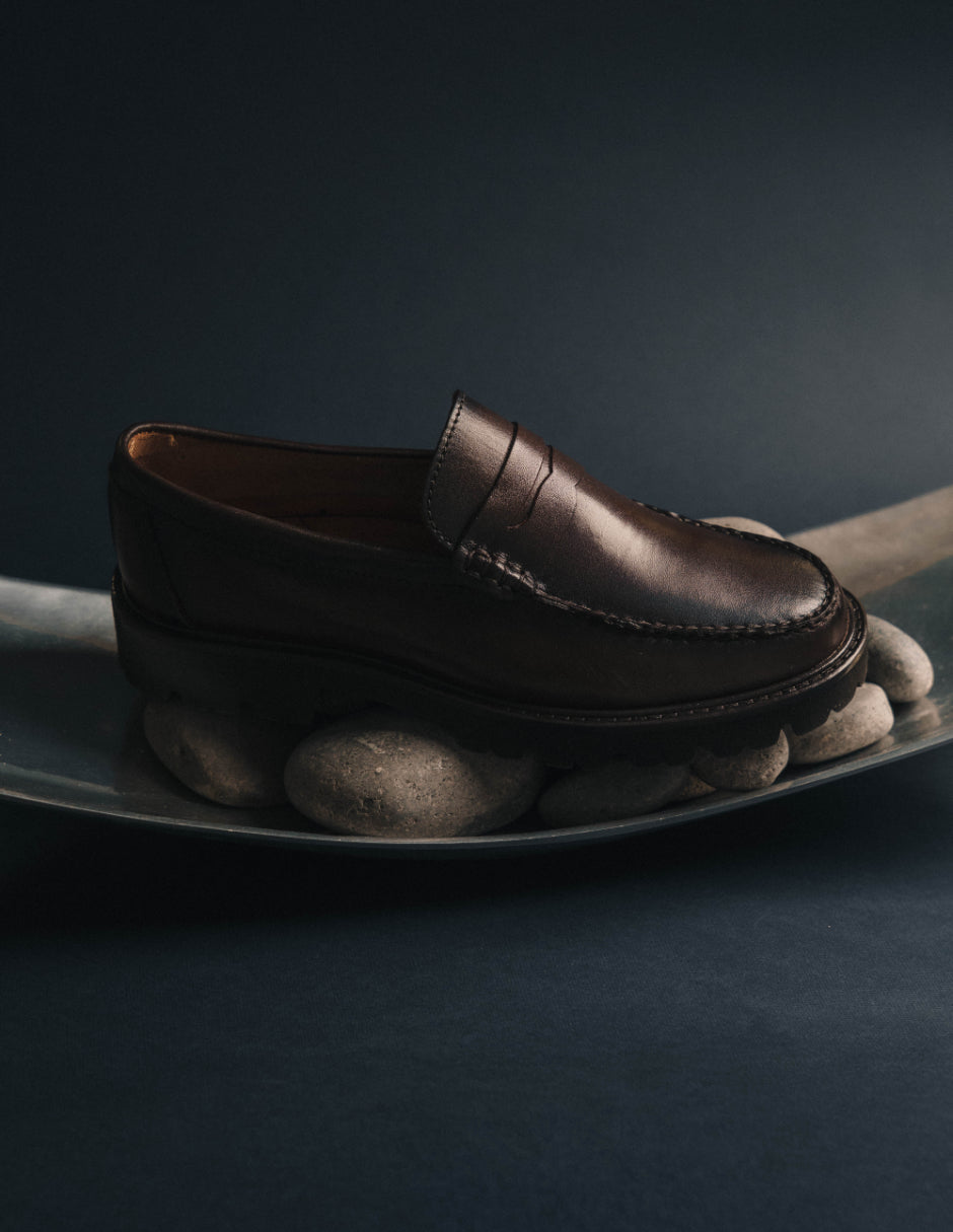 Leather Loafers Chocolate