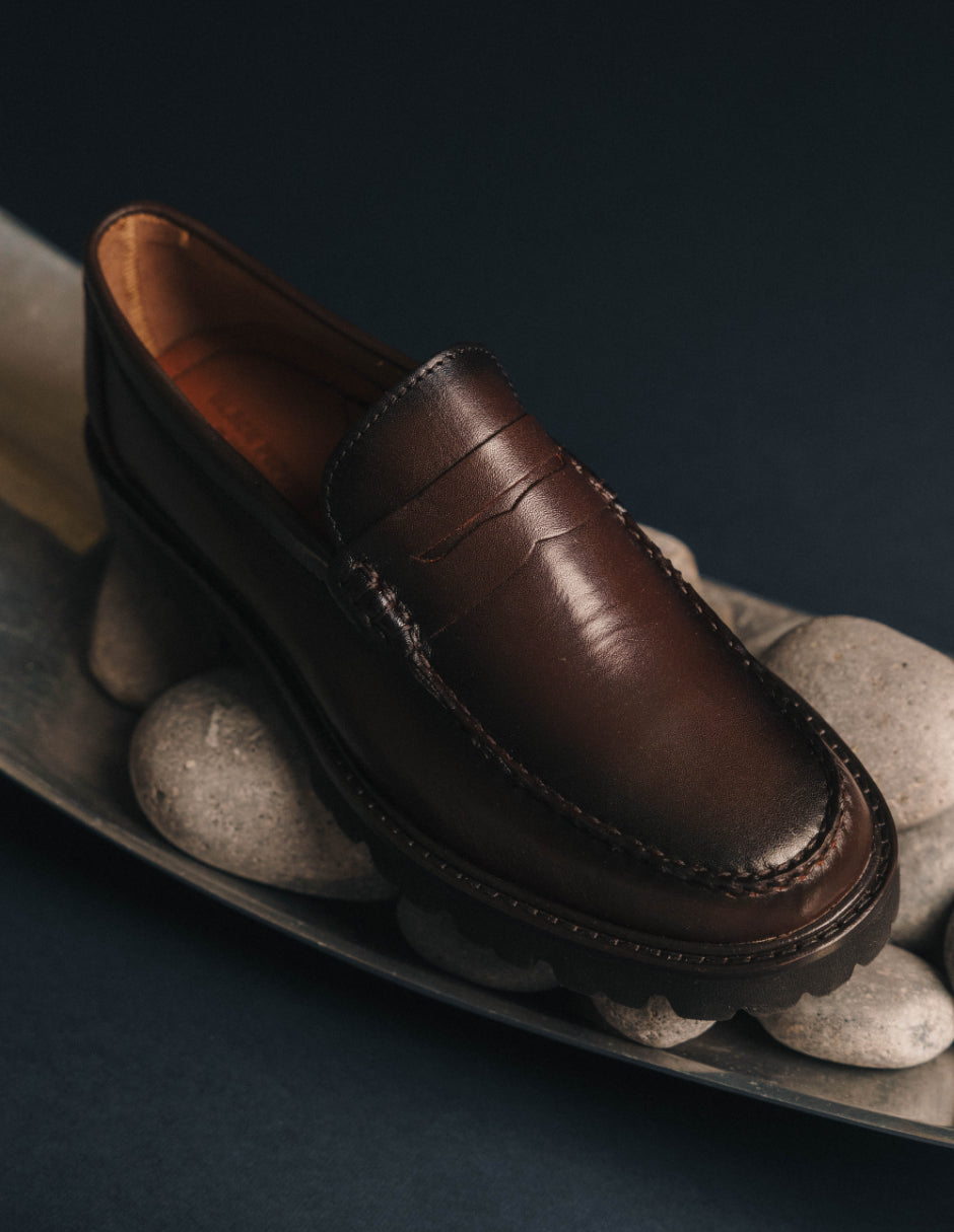 Leather Loafers Chocolate