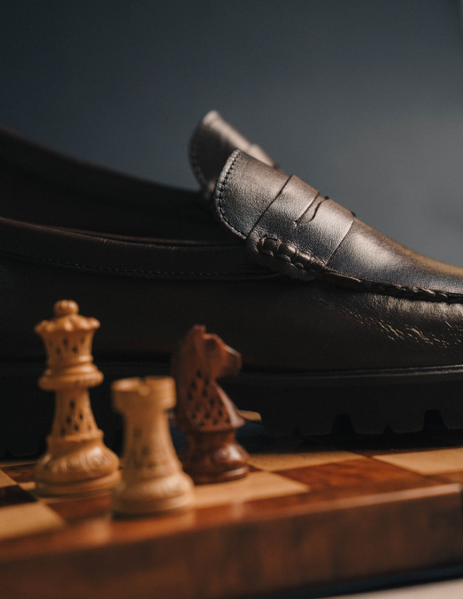 Leather Loafers Chocolate
