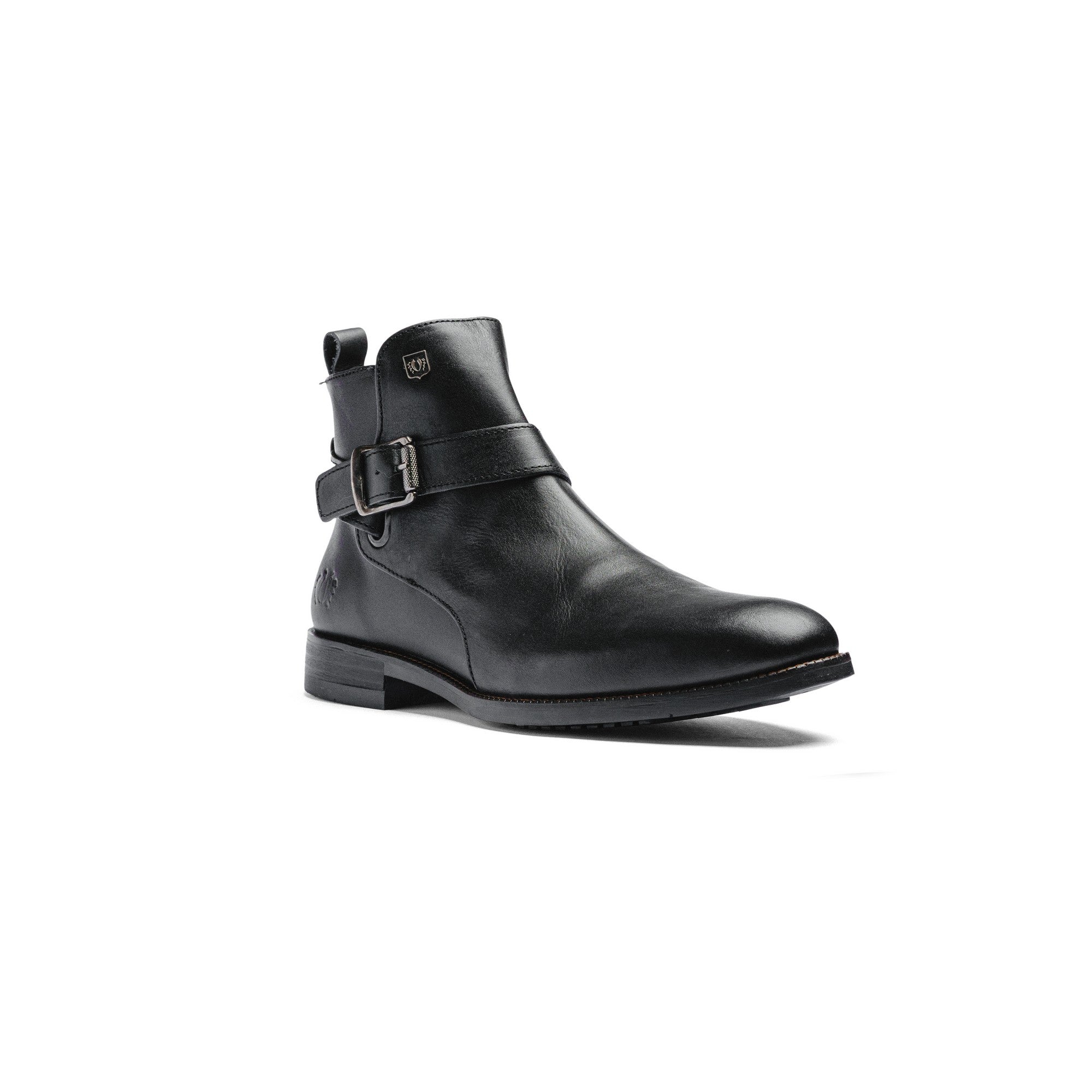 Botas Black Peppers Black Leather Biker Boots