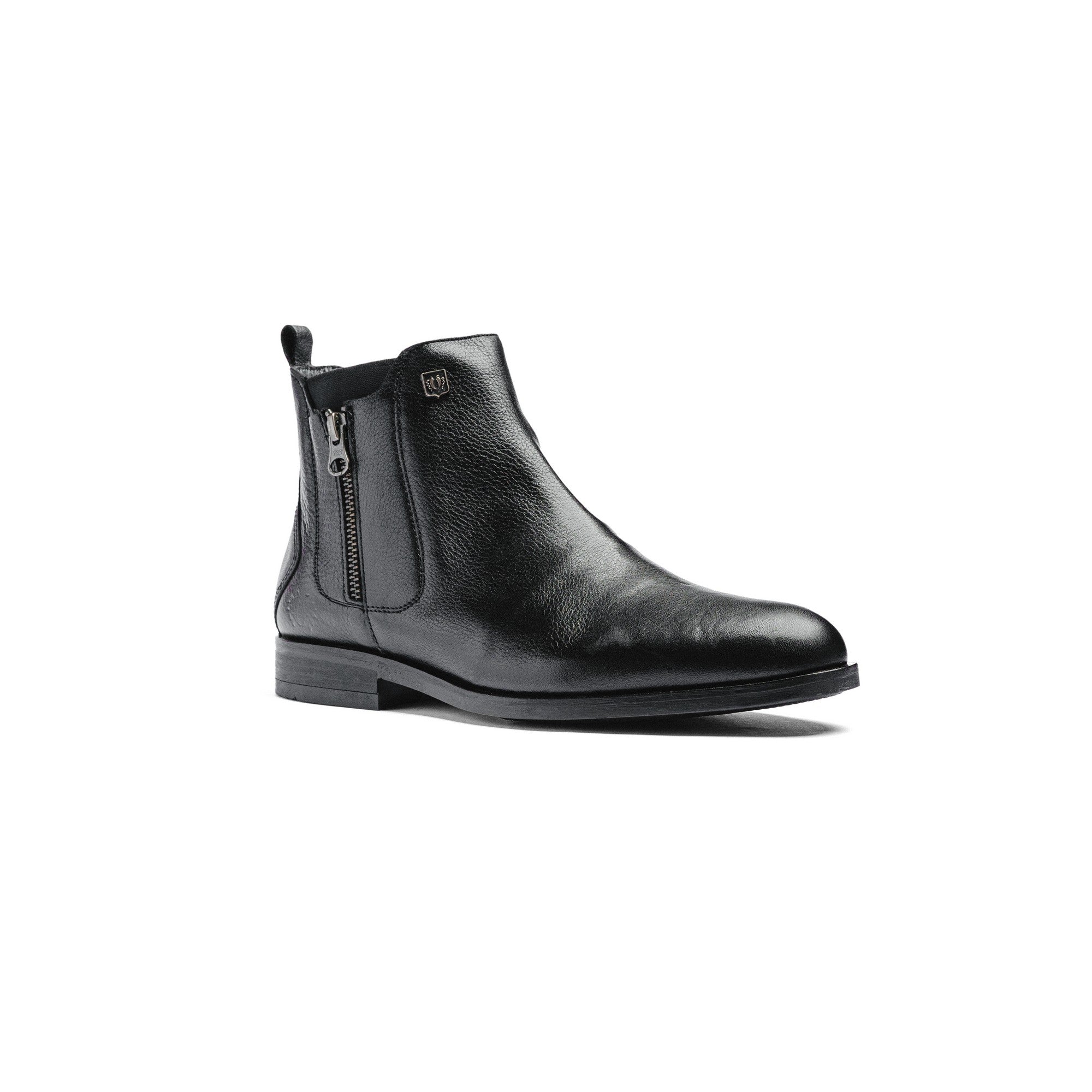 Botas Black Peppers Black Leather Rockstar Chelsea