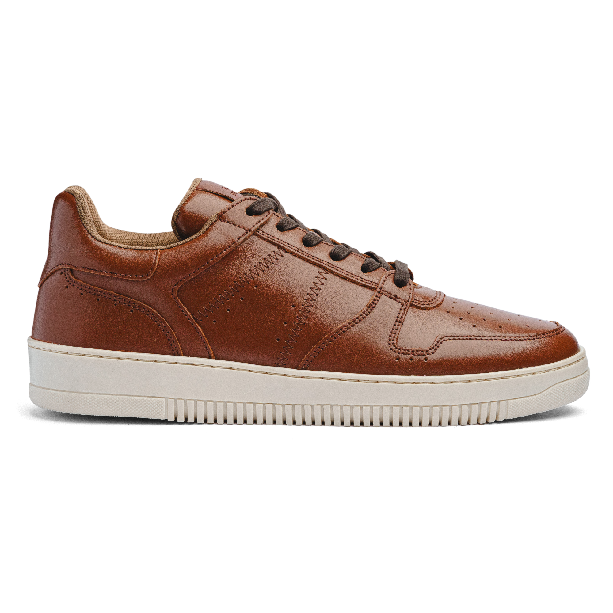 BLACK PEPPERS Lowtop Leather Sneaker CRUISE Camel