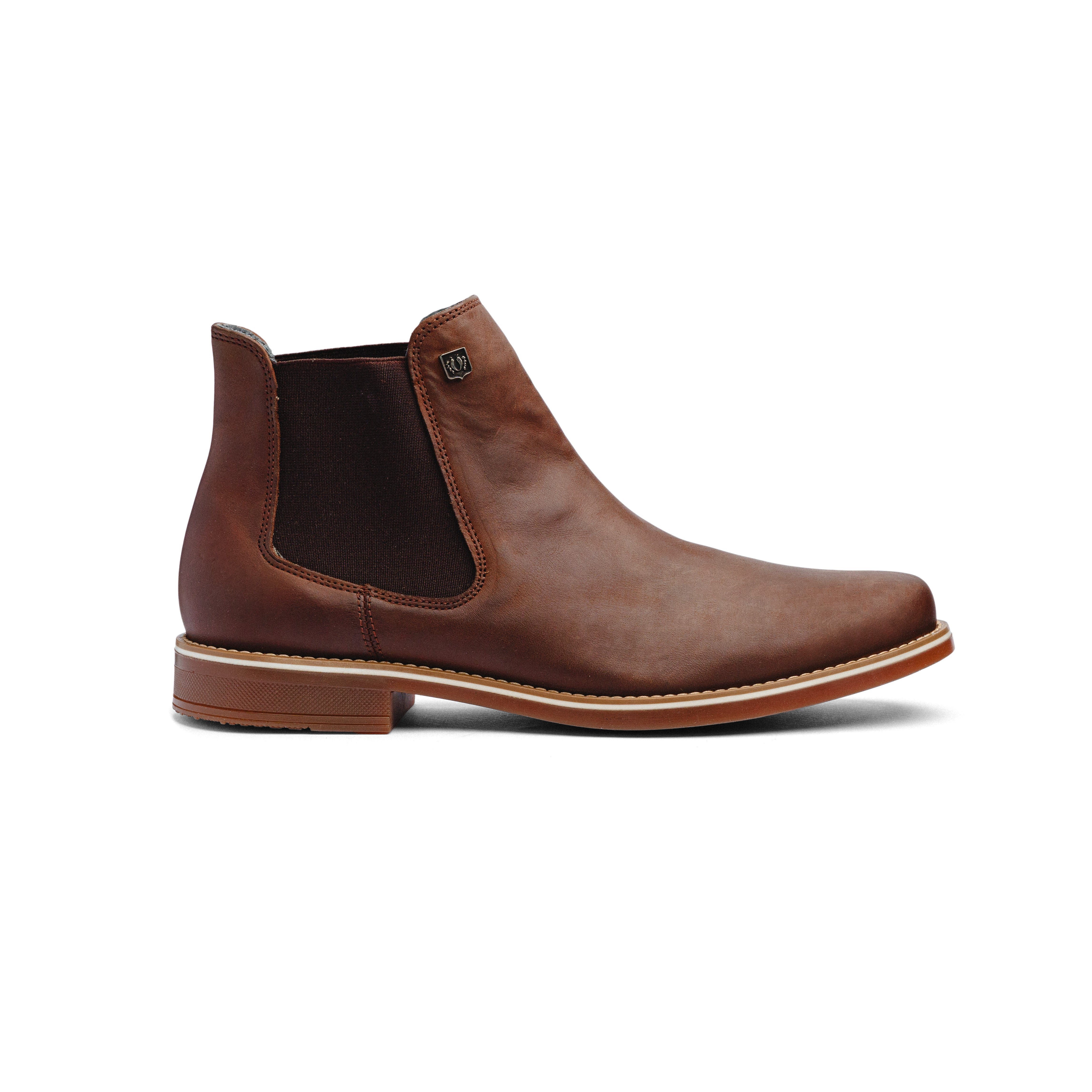 Botas Black Peppers Brown Leather Classic Chelsea