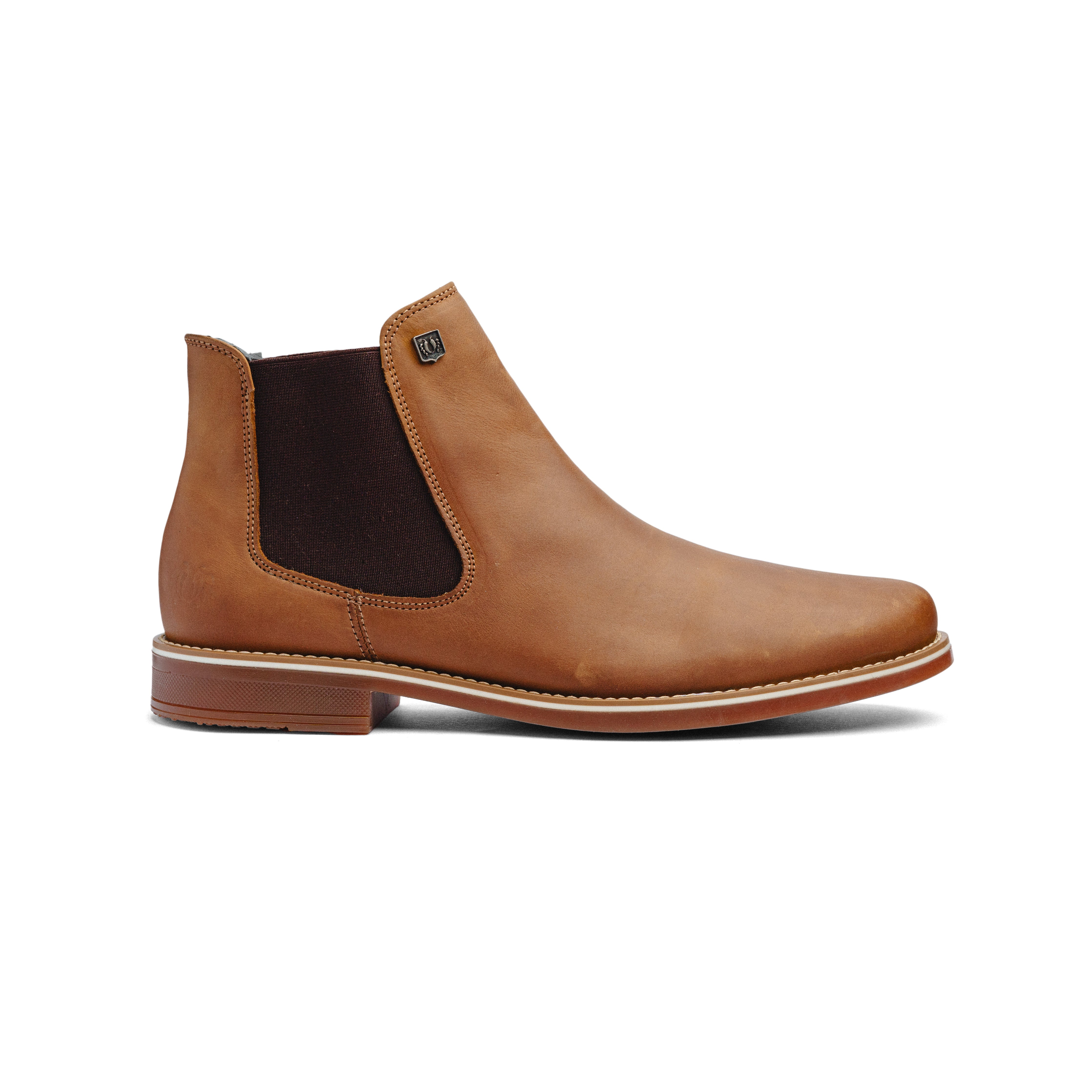 Botas Black Peppers Camel Leather Classic Chelsea