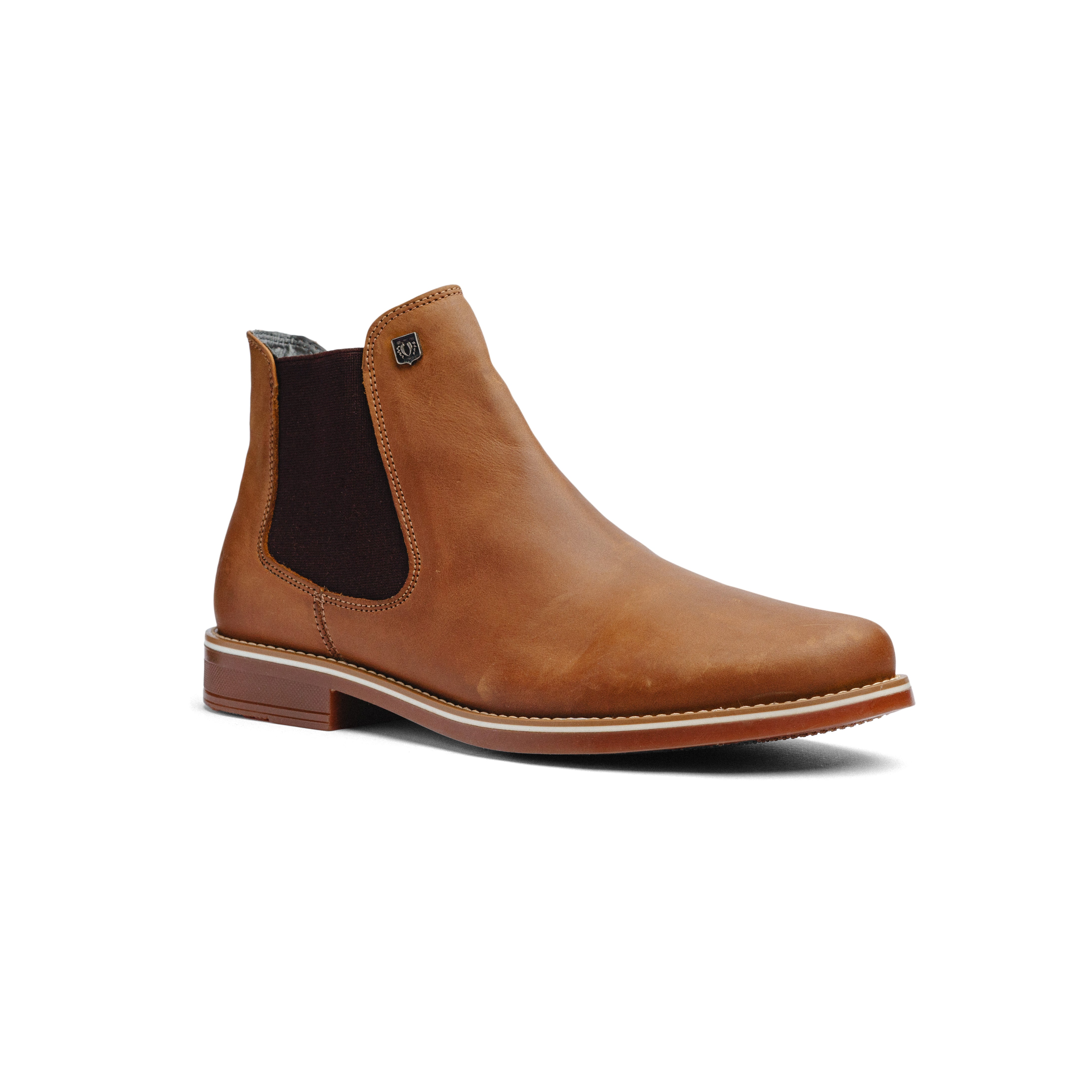 Botas Black Peppers Camel Leather Classic Chelsea