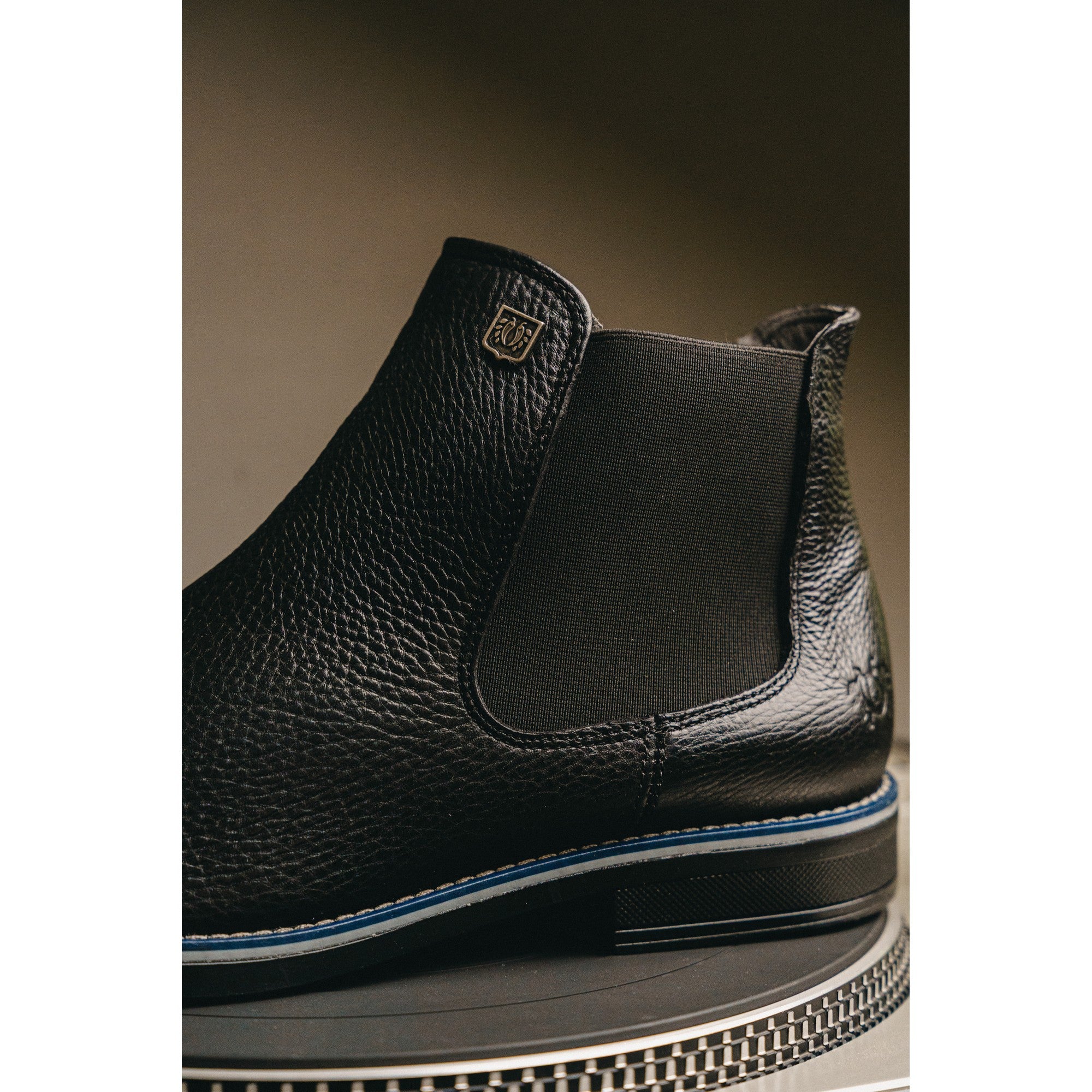 BLACK PEPPERS Black Leather CLASSIC CHELSEA