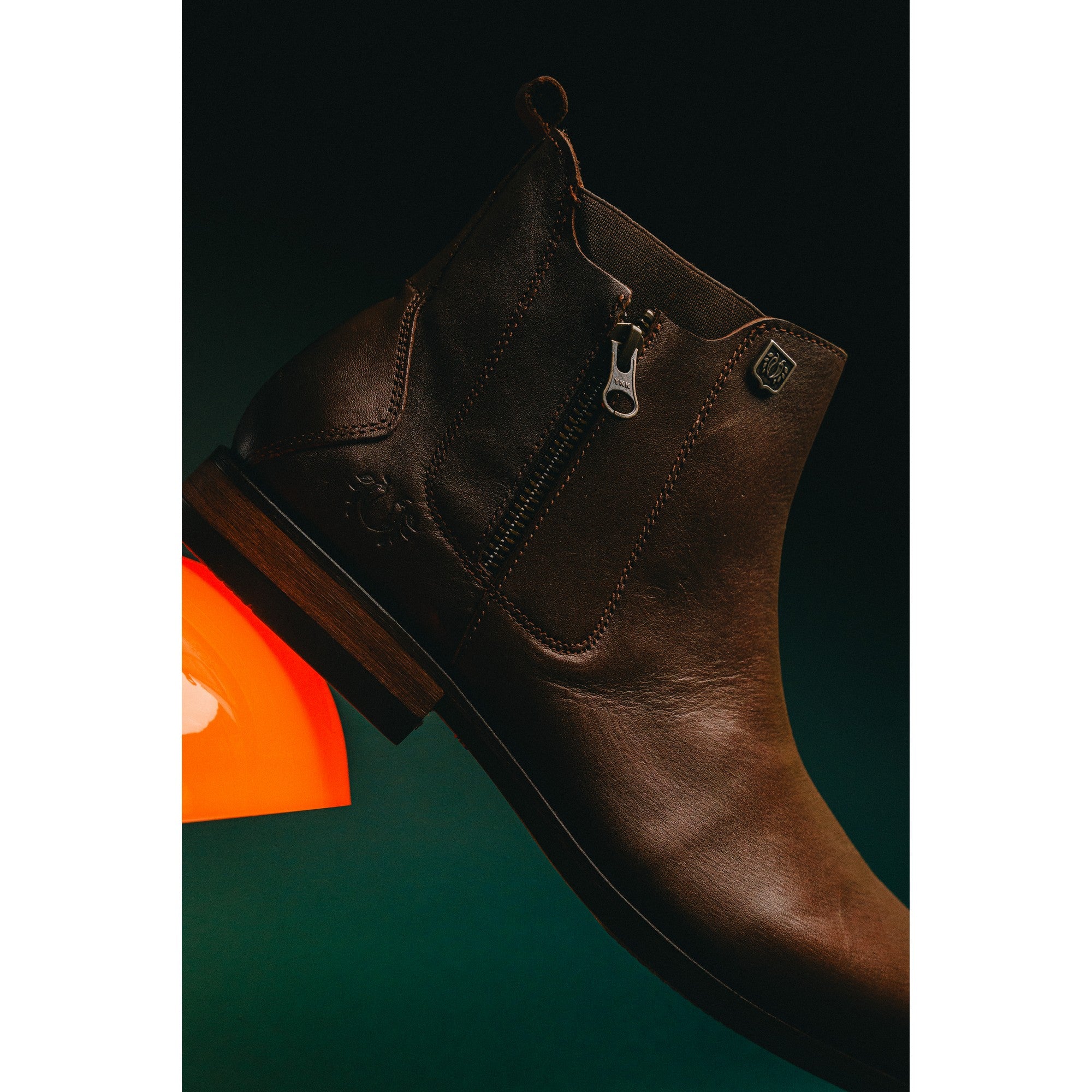 Brown Leather ROCKSTAR CHELSEA
