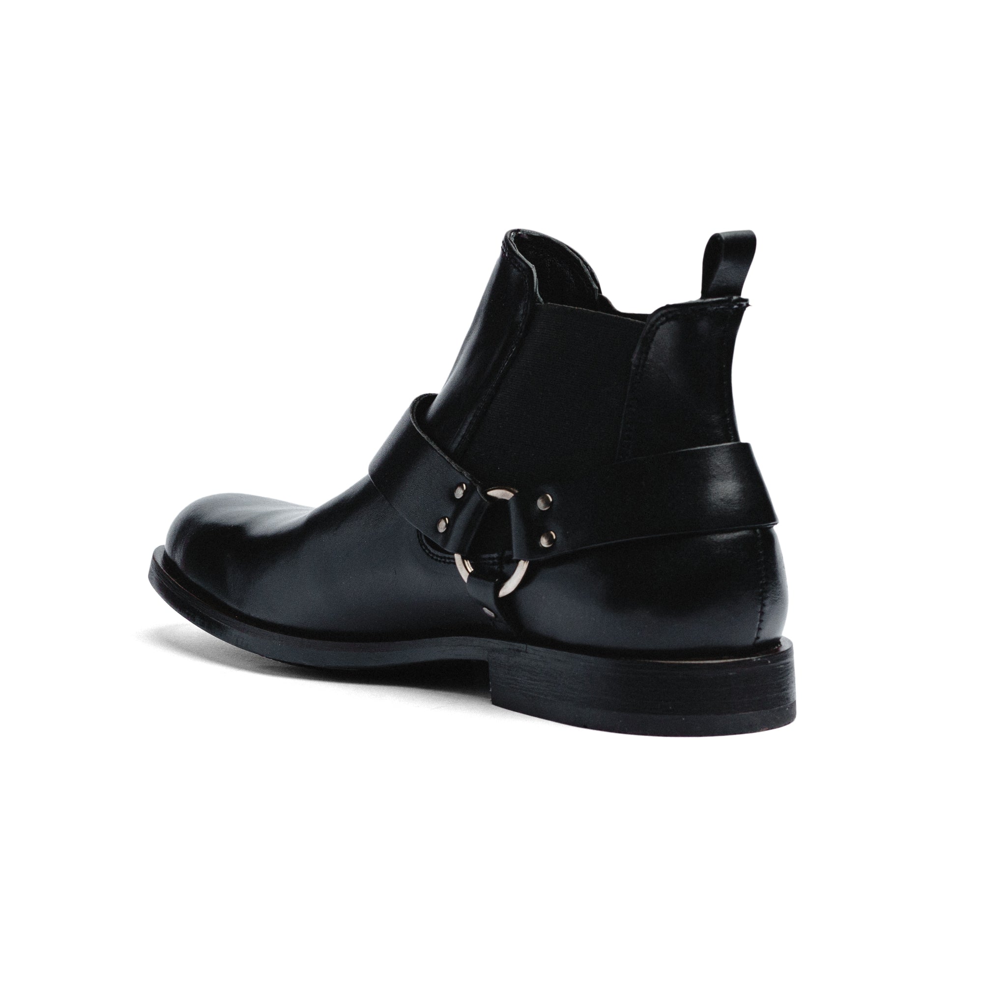 Botas Black Peppers Black Leather Lace Chelsea