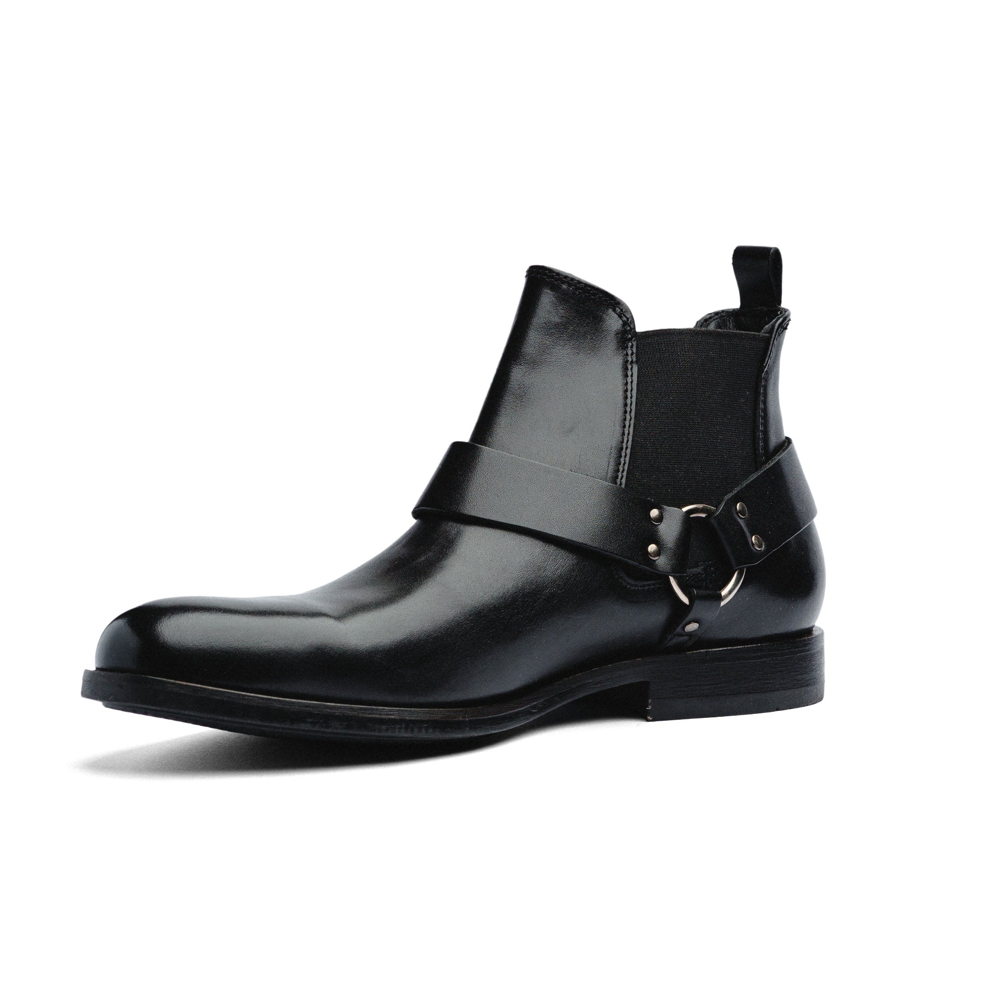 Botas Black Peppers Black Leather Lace Chelsea