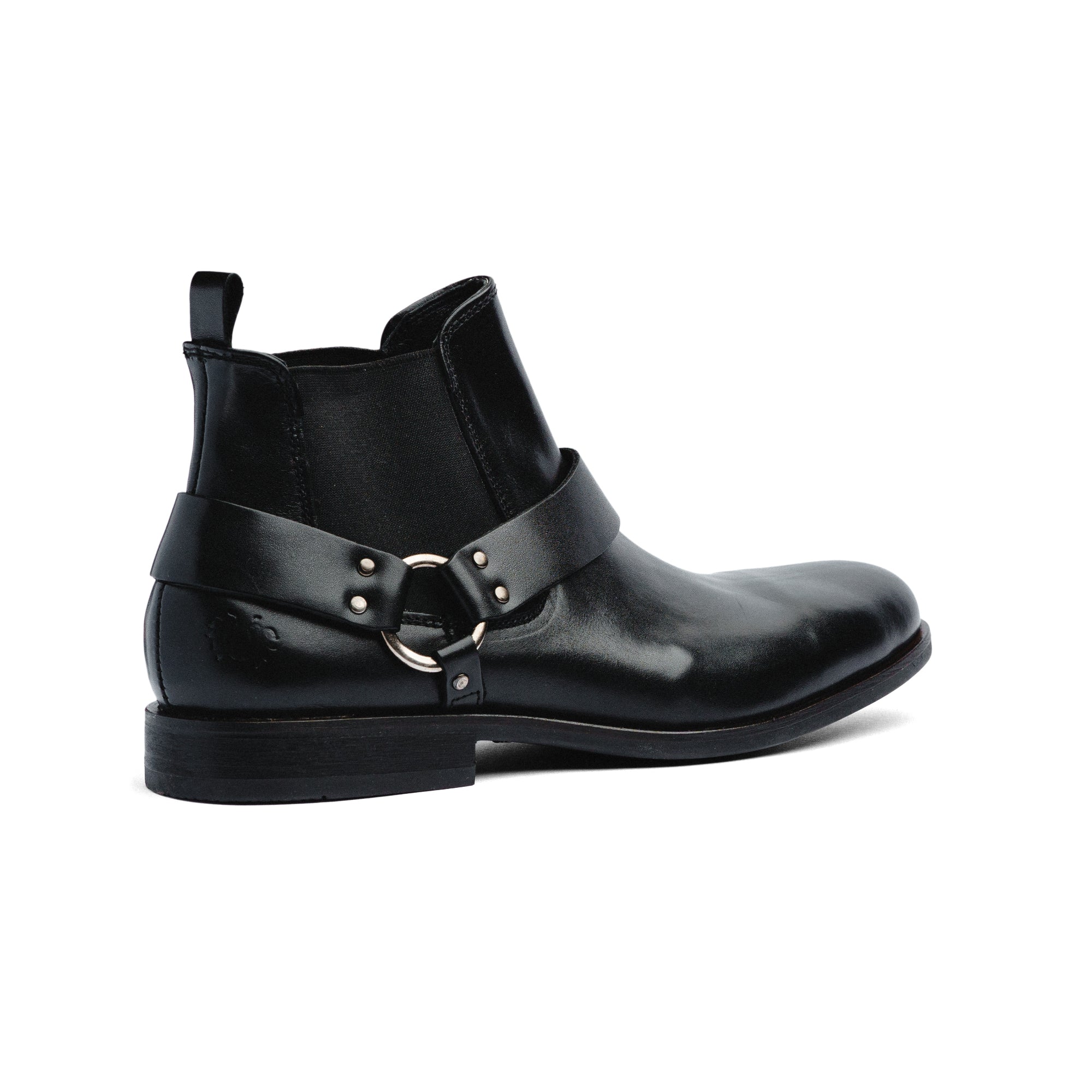 Botas Black Peppers Black Leather Lace Chelsea