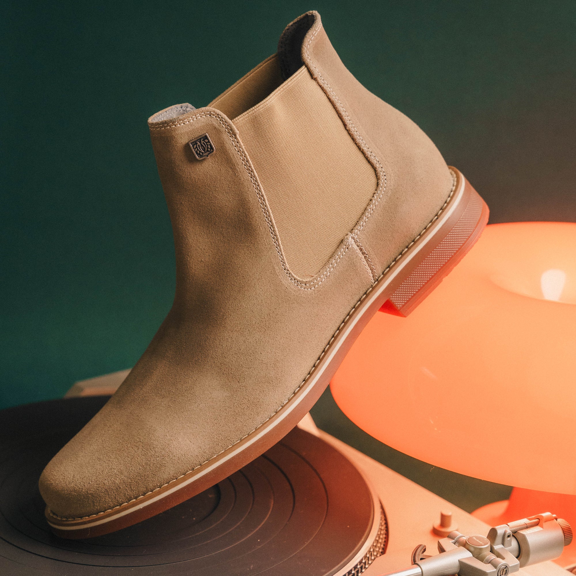 Cream Suede Leather CLASSIC CHELSEA