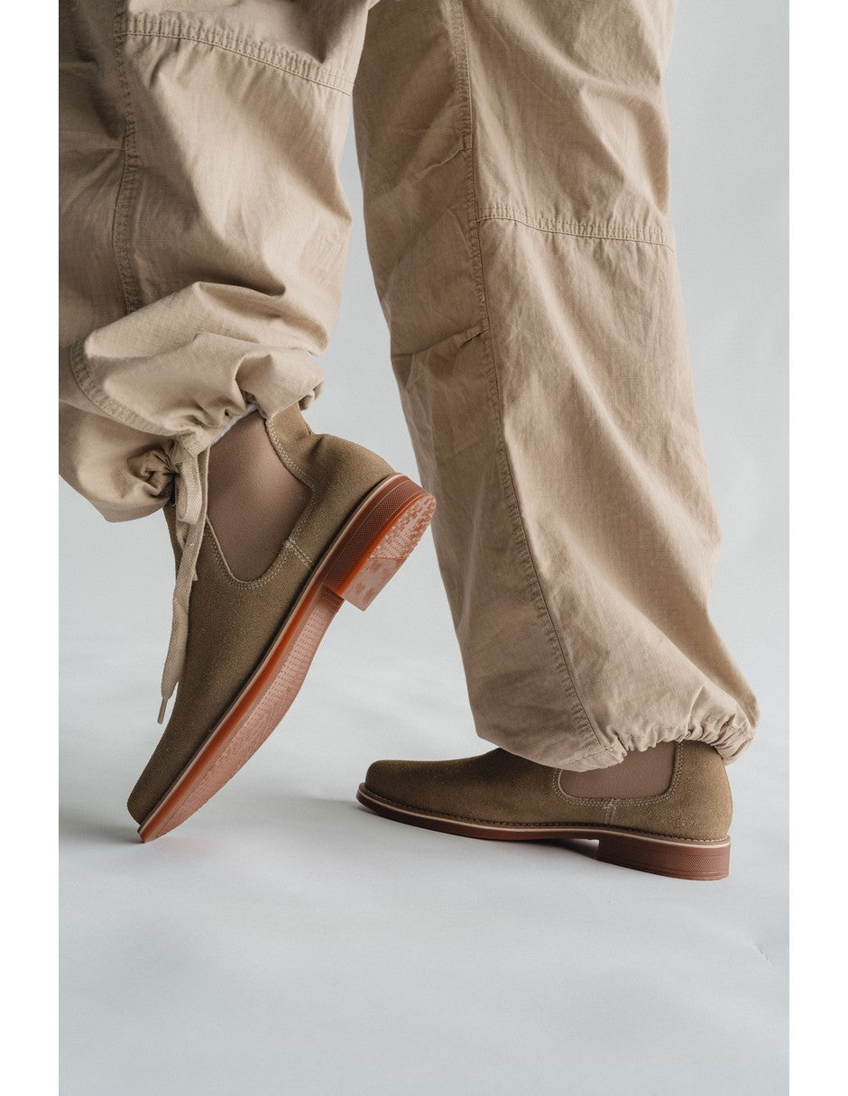 Cream Suede Leather CLASSIC CHELSEA