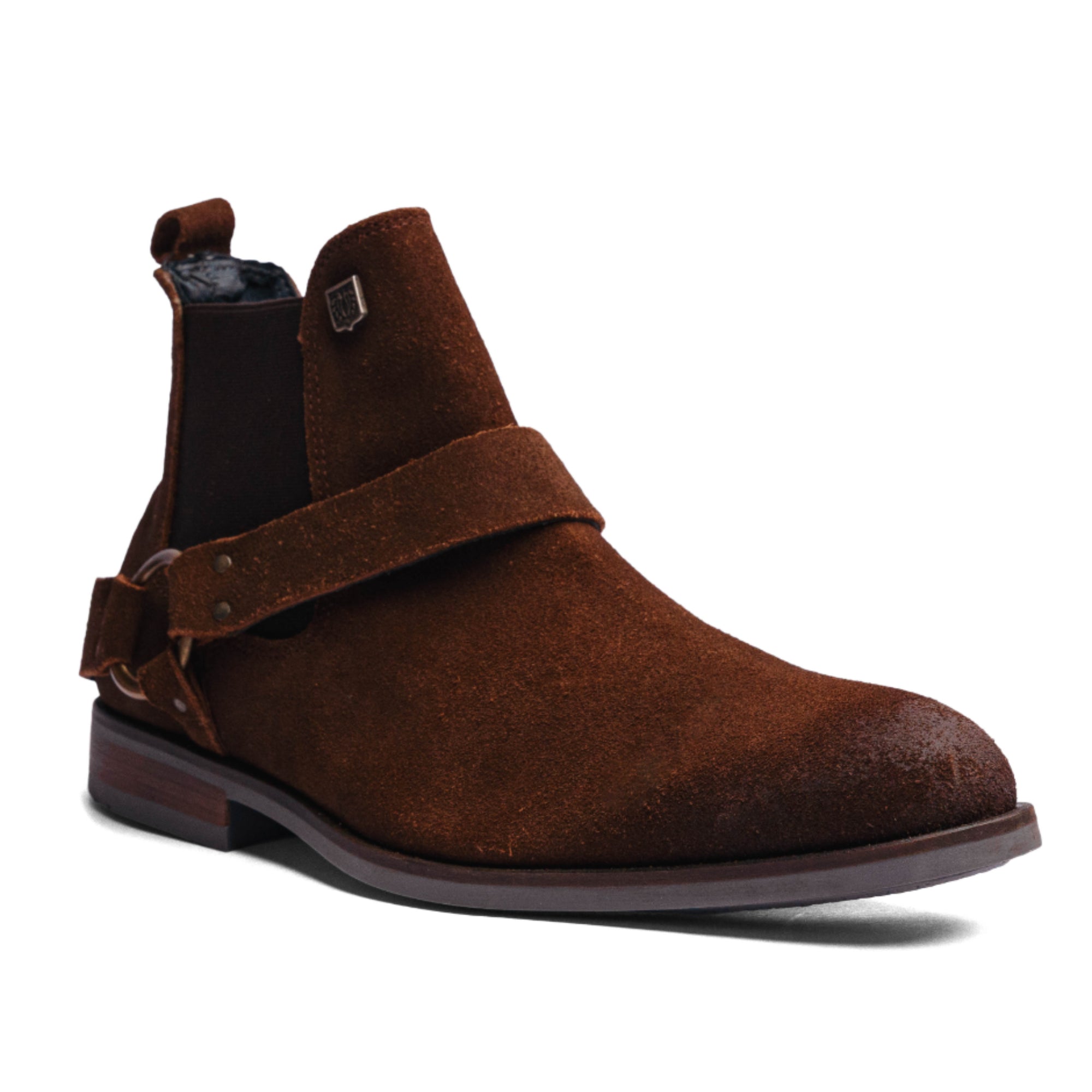 Camel Suede Leather LACE CHELSEA