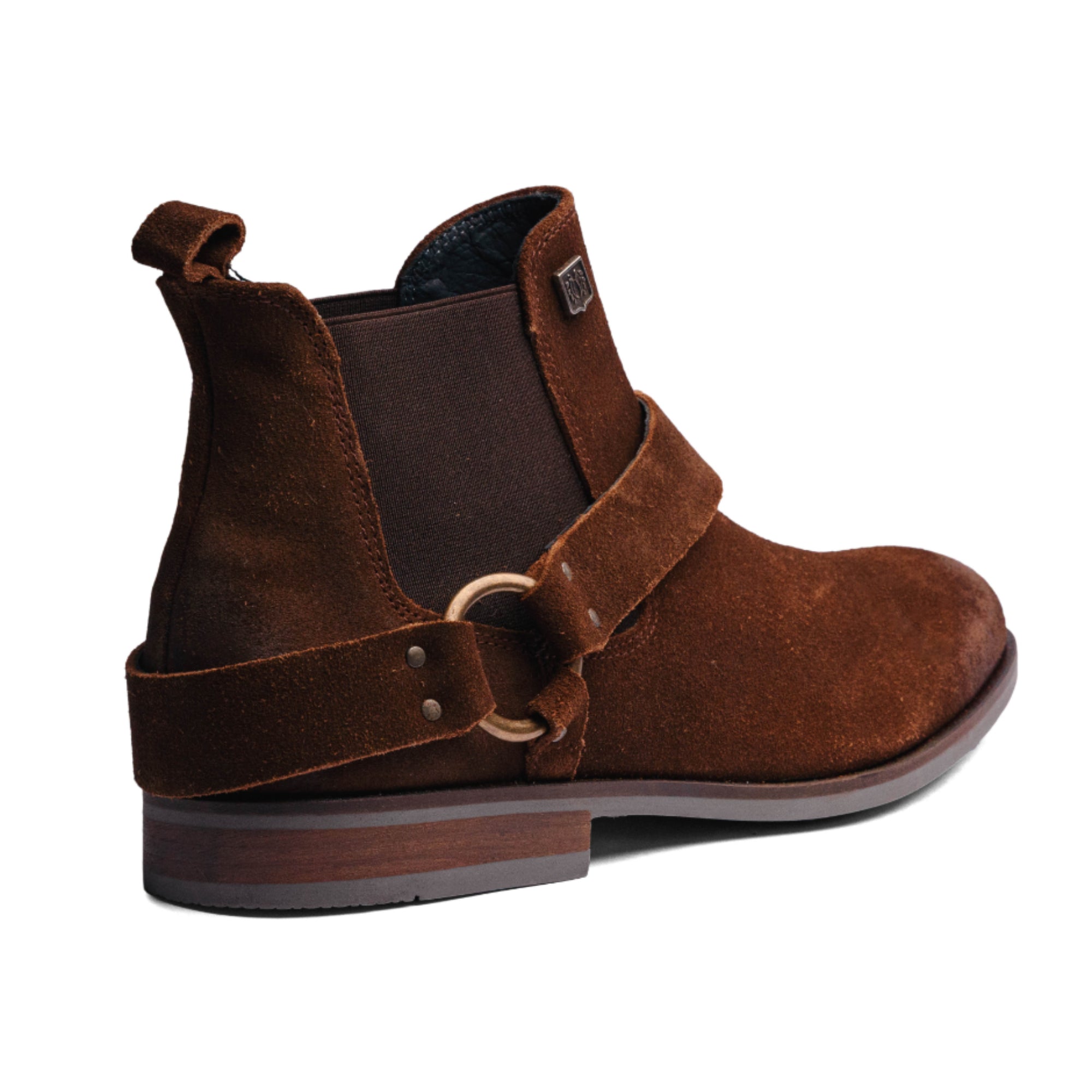 Camel Suede Leather LACE CHELSEA