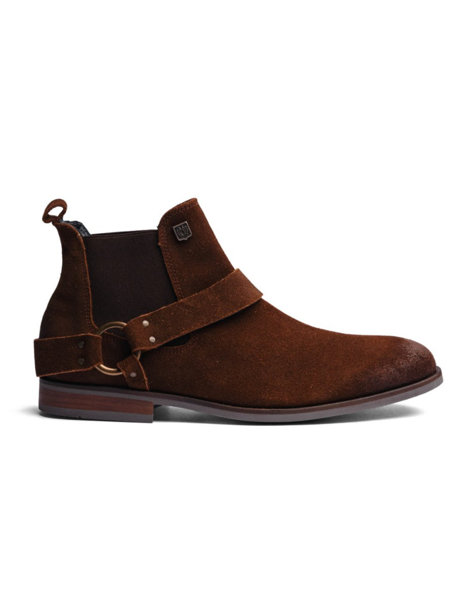 Camel Suede Leather LACE CHELSEA