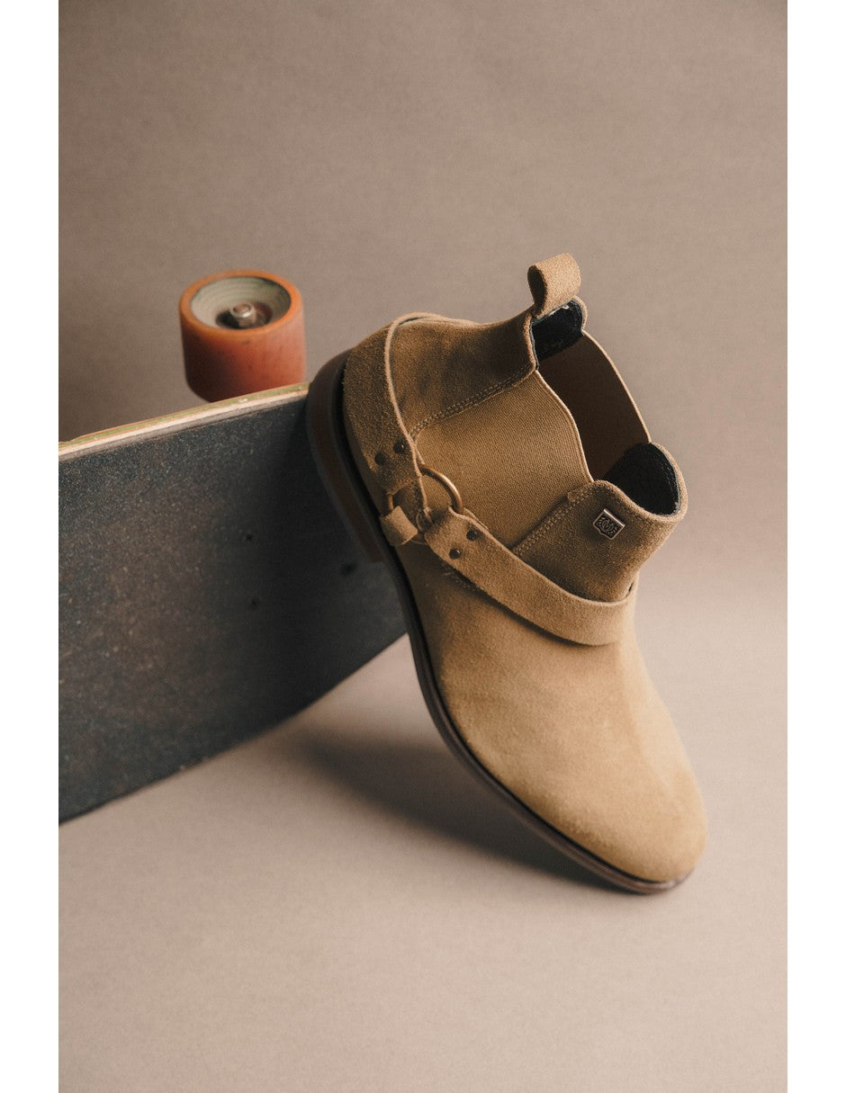 Cream Suede Leather LACE CHELSEA