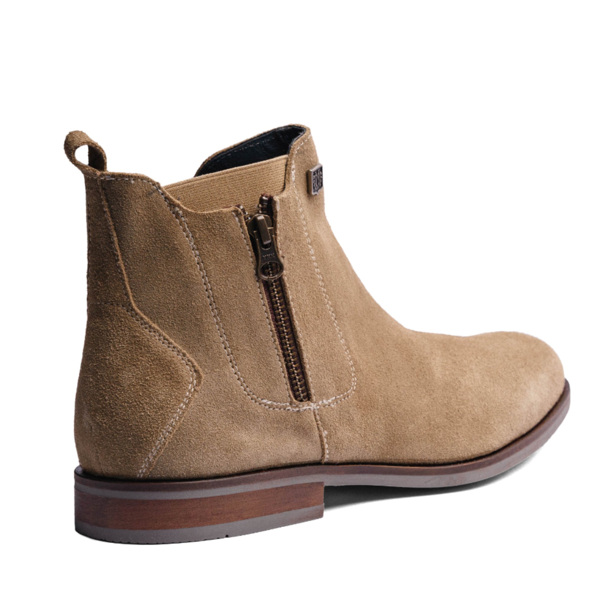 Cream Suede Leather ROCKSTAR CHELSEA
