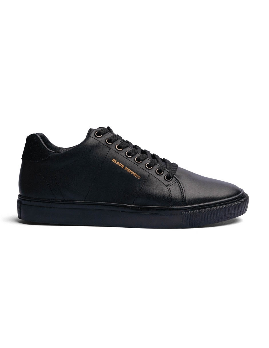 Lowtop Leather Sneaker CORE Full Black