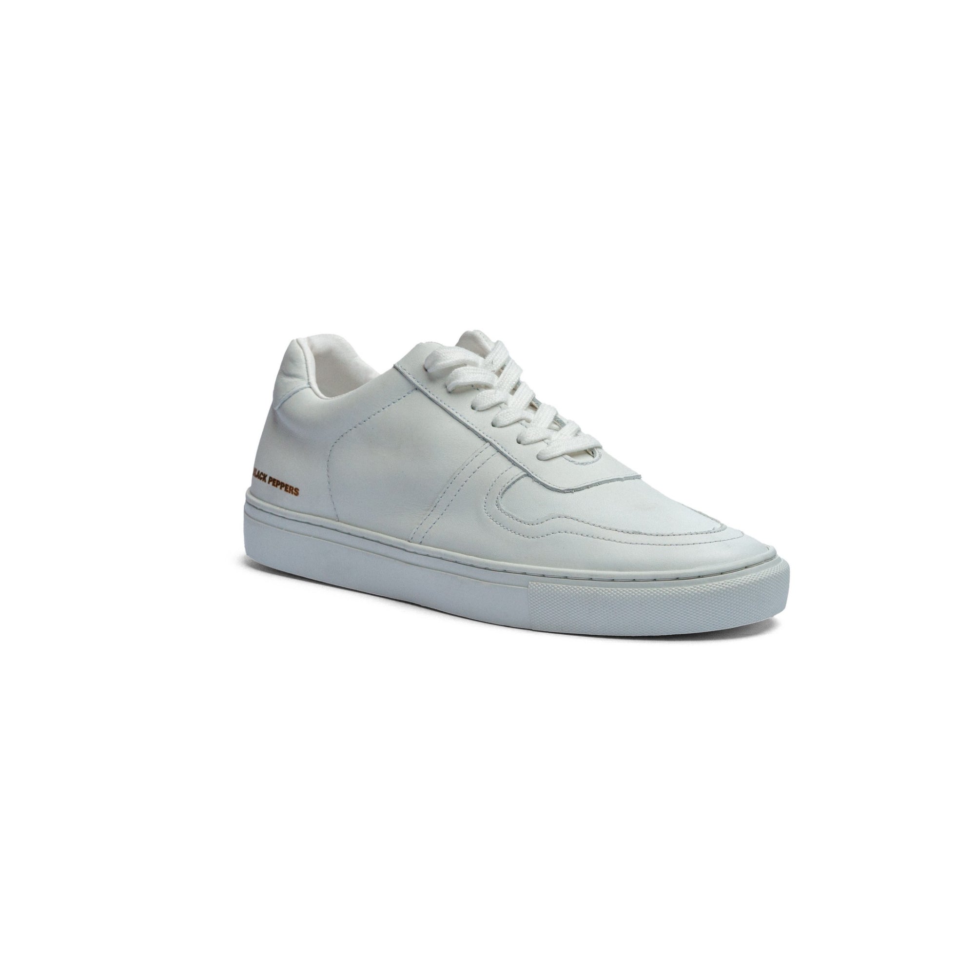 Tenis de Piel Black Peppers Lowtop Leather Sneaker PR Full White