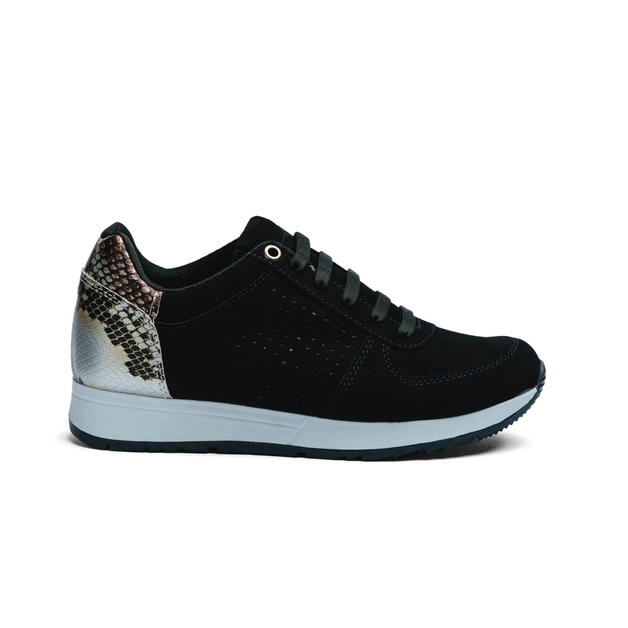 Tenis Black Peppers Sneaker Trainer Classic Black/Snake Print