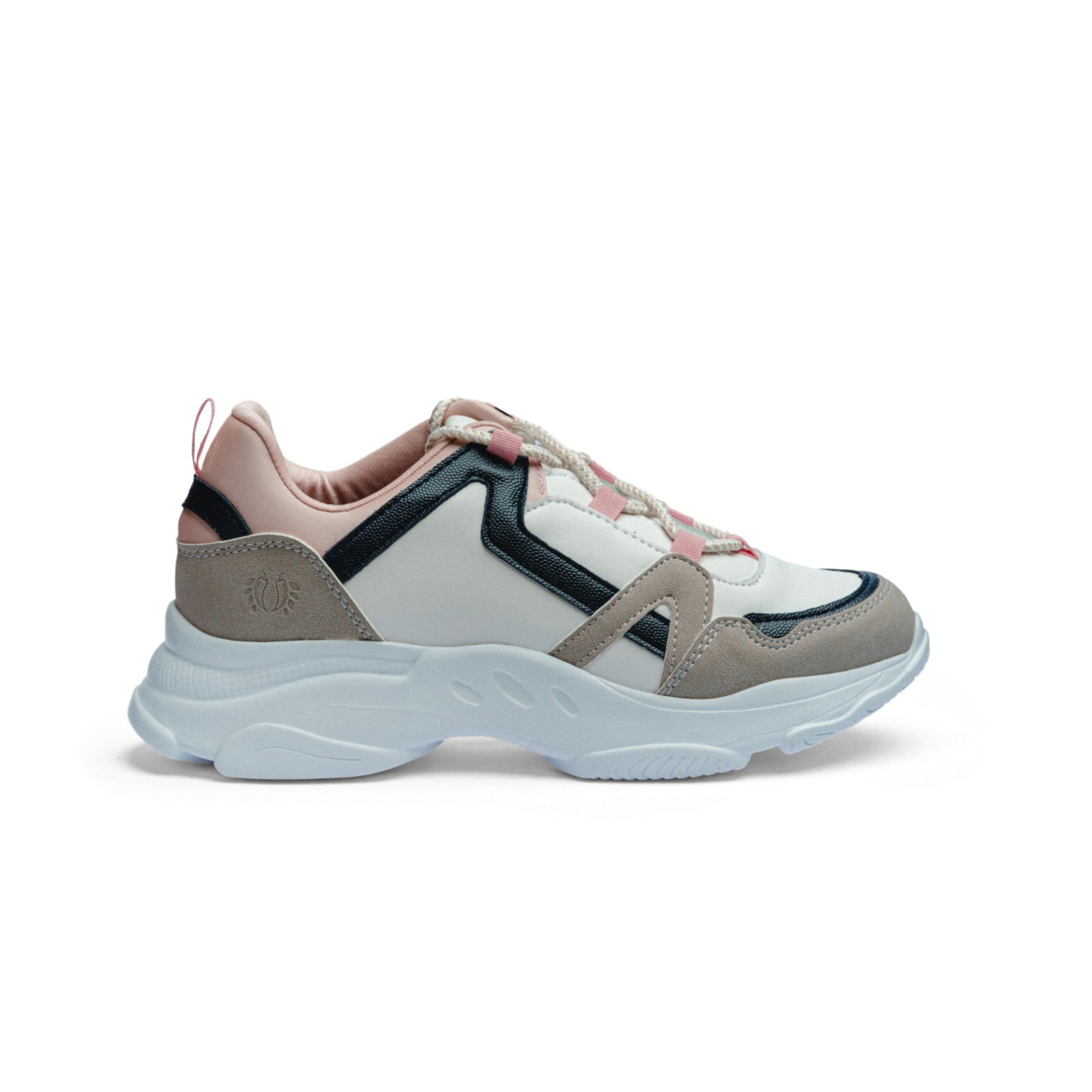 Tenis Black Peppers White Multilace Chunky