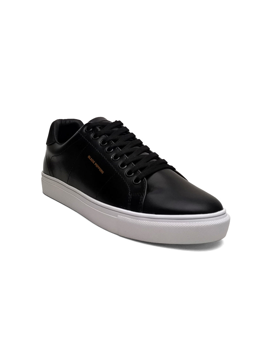 Lowtop Leather Sneaker CORE Black/White Sole