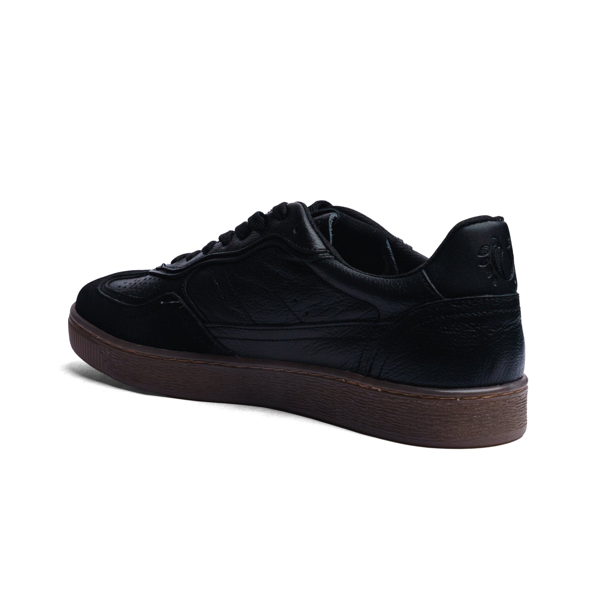 BLACK PEPPERS Lowtop Leather Sneaker PARMA Black