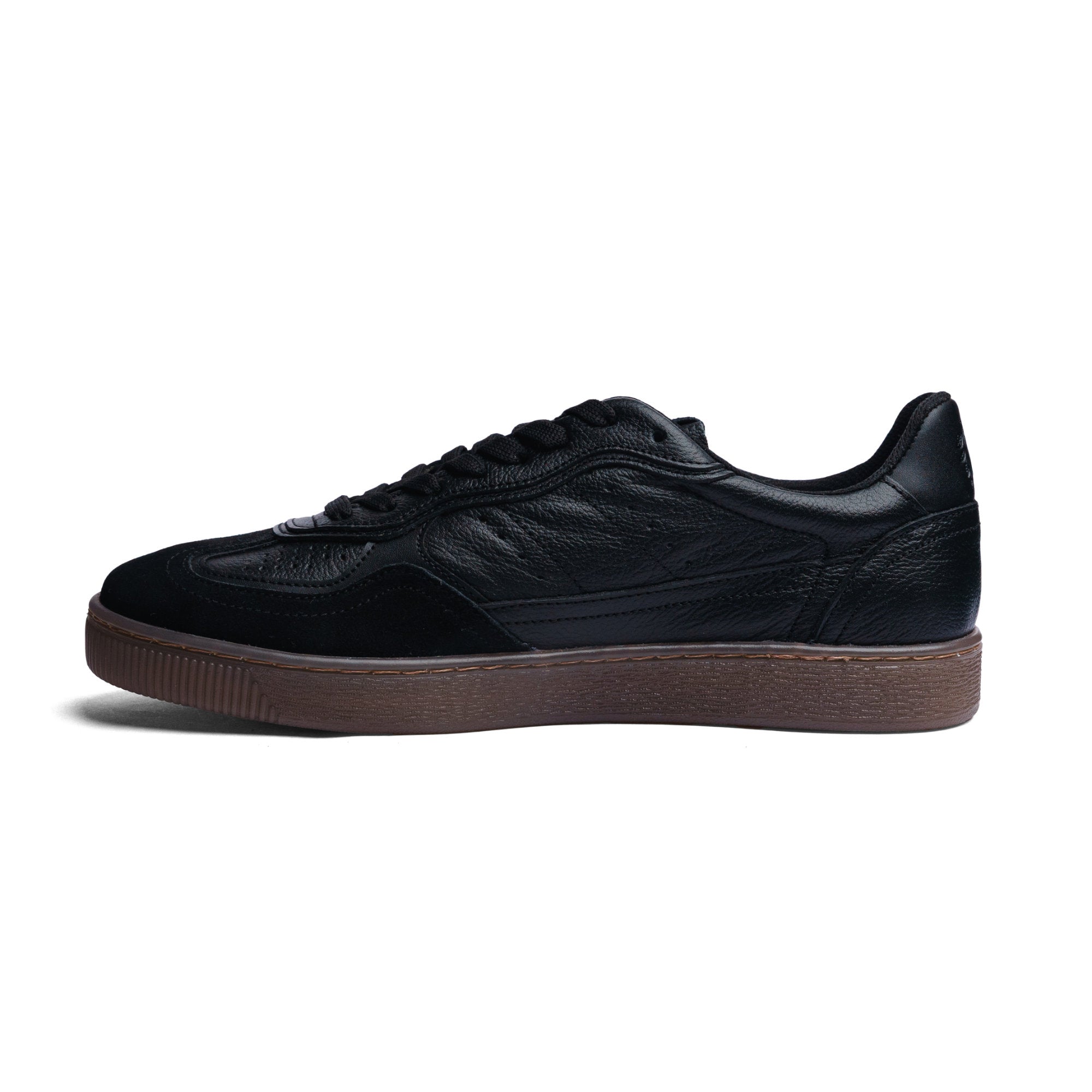 BLACK PEPPERS Lowtop Leather Sneaker PARMA Black