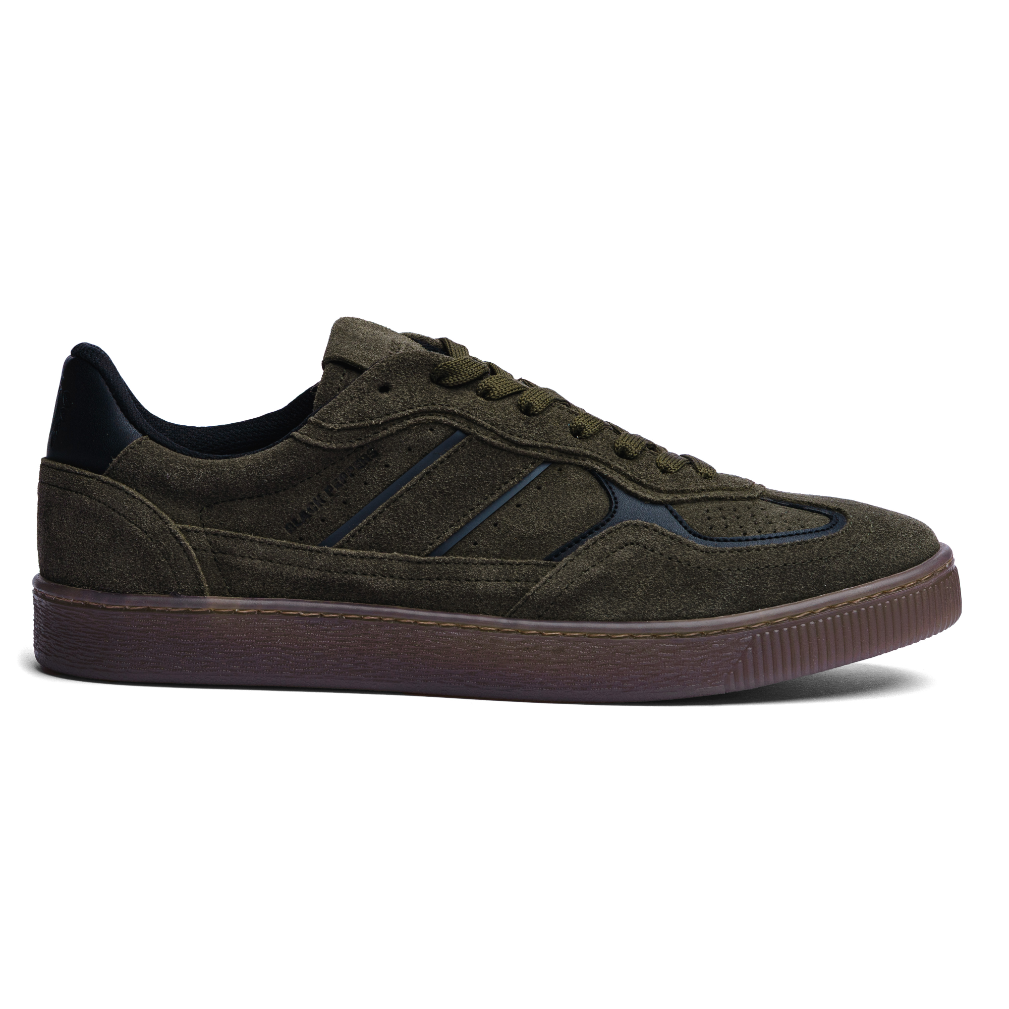 BLACK PEPPERS Lowtop Leather Sneaker PARMA Olive Green