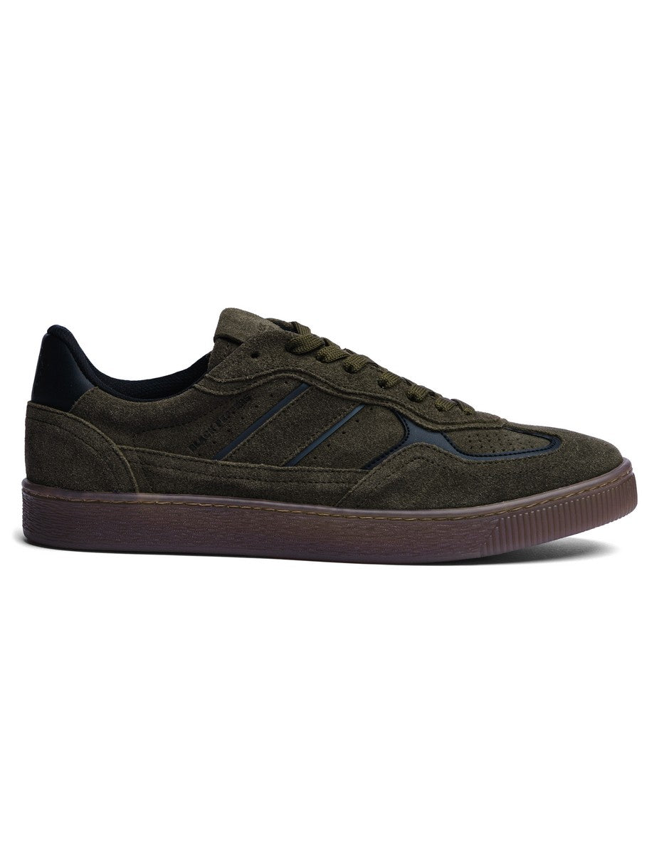 Lowtop Leather Sneaker PARMA Olive Green