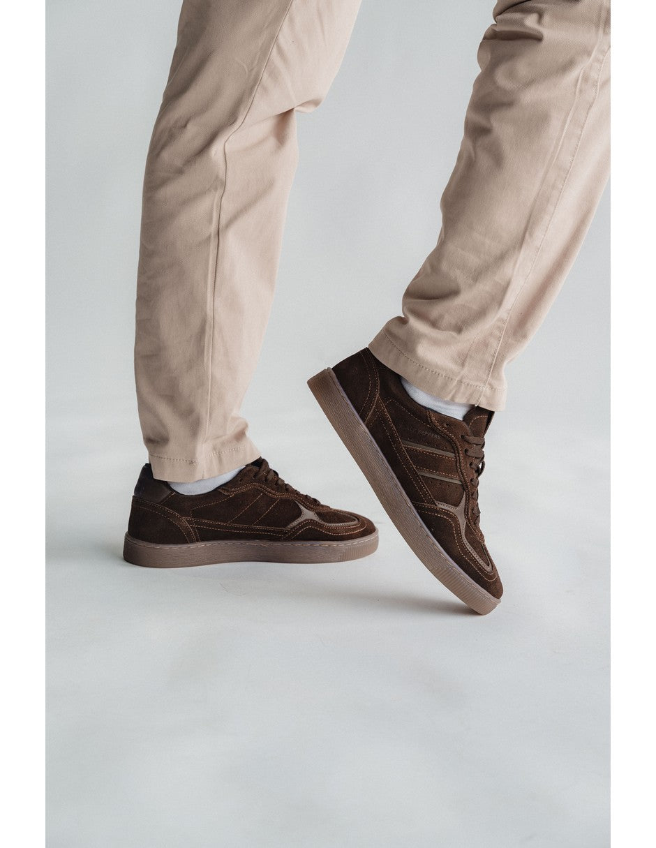 Lowtop Leather Sneaker PARMA Brown