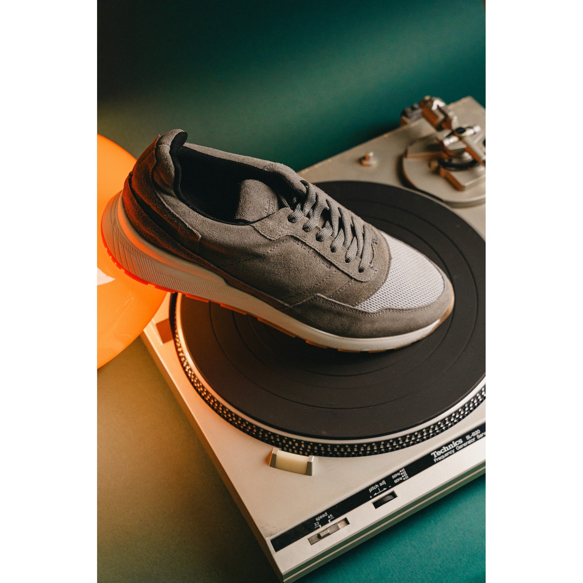 BLACK PEPPERS Trainer Suede Sneaker VERONA Gray