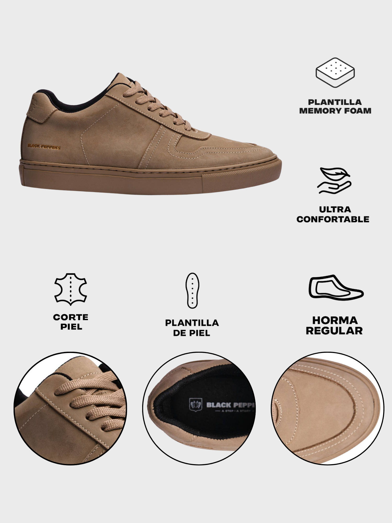 Lowtop Suede Sneaker TURIN Beige