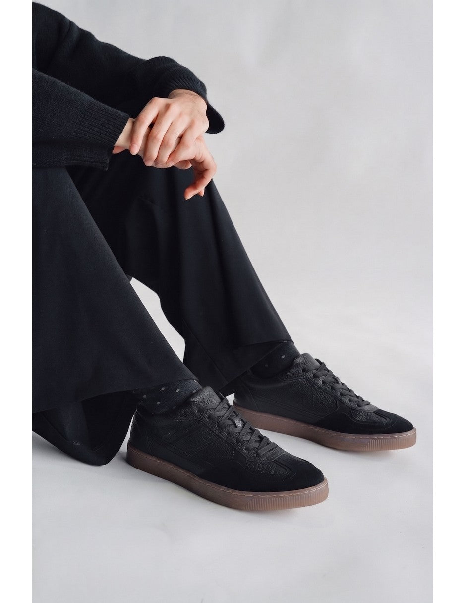 Lowtop Leather Sneaker PARMA Black