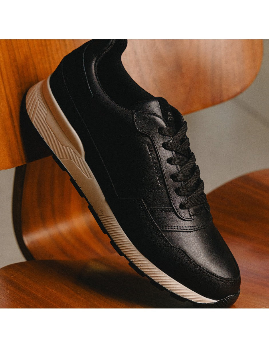 Trainer Leather Sneaker VERONA Black