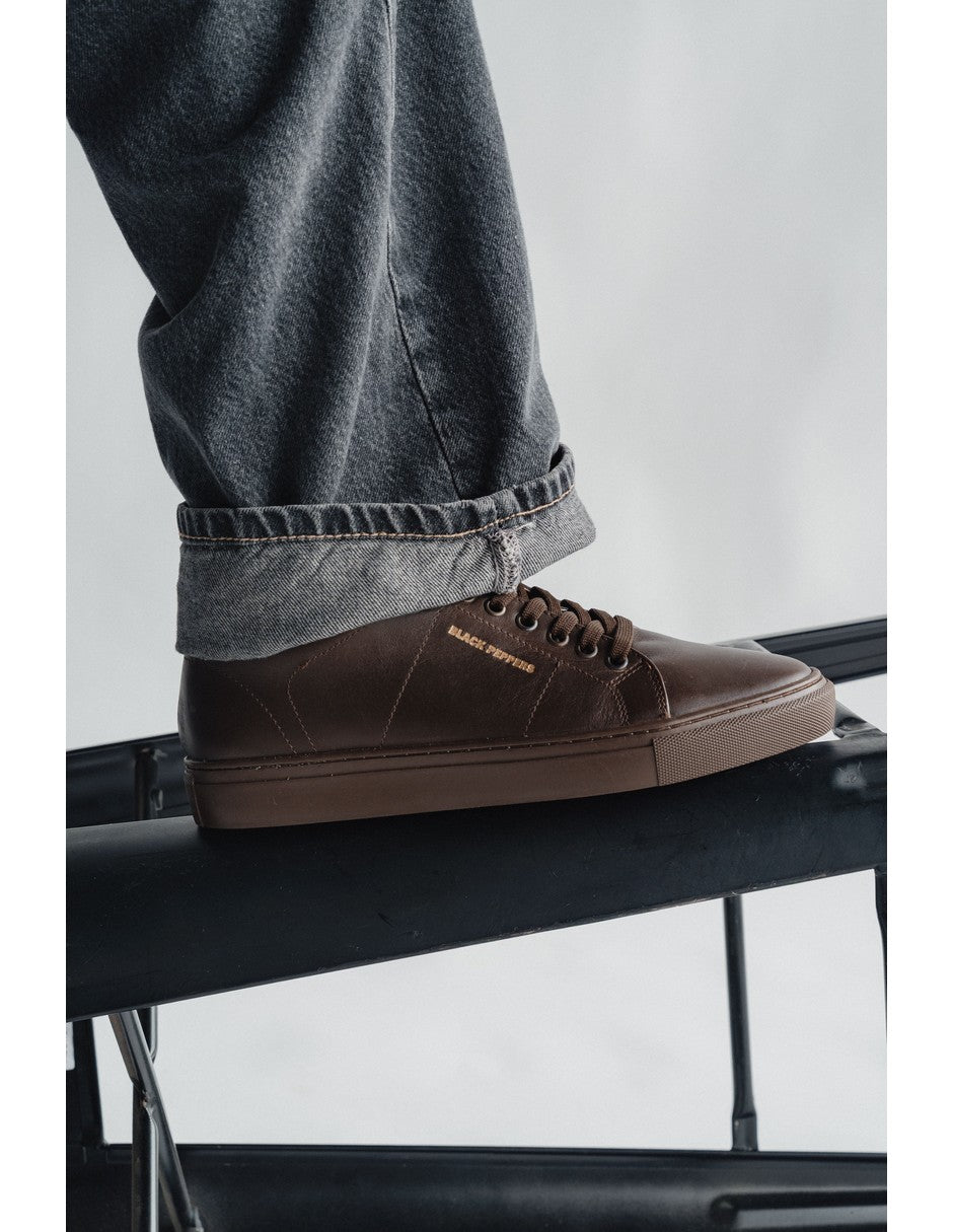 Lowtop Leather Sneaker CORE Full Chocolate