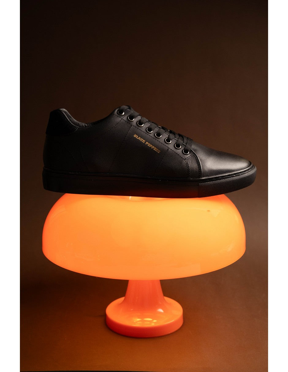 Lowtop Leather Sneaker CORE Full Black