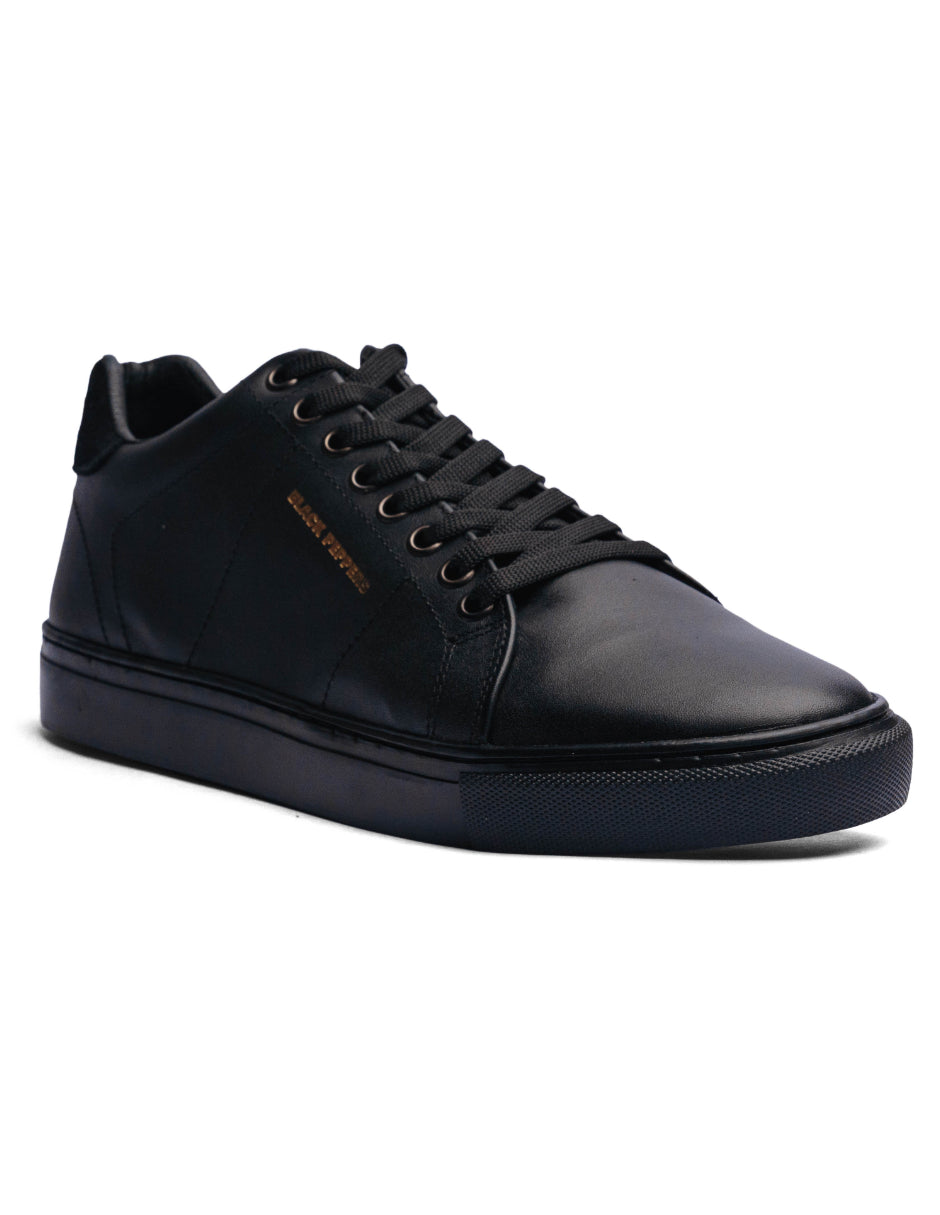 Lowtop Leather Sneaker CORE Full Black