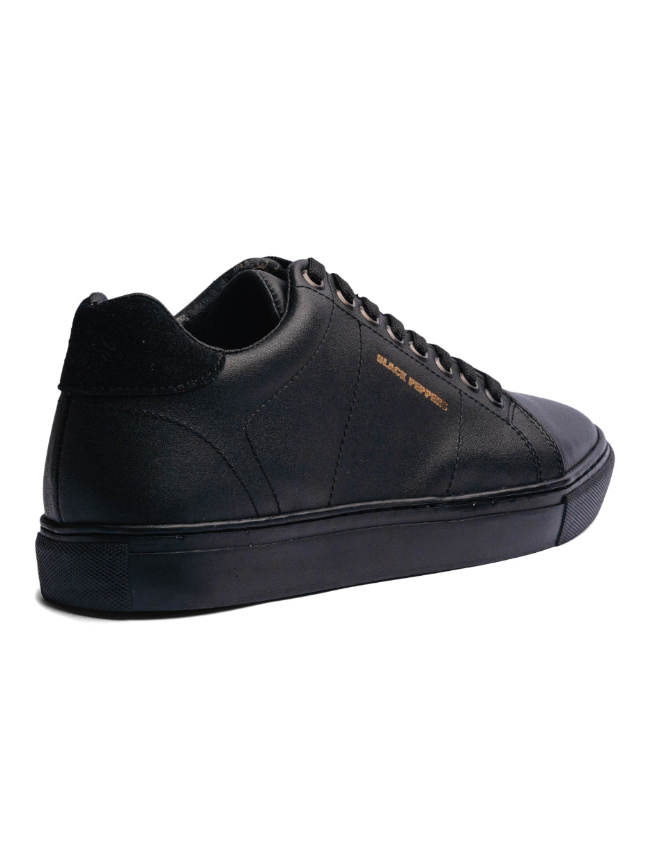 Lowtop Leather Sneaker CORE Full Black