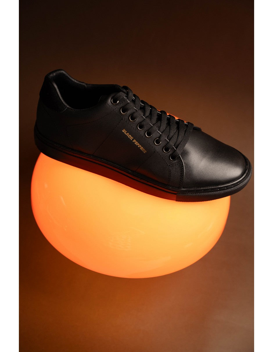 Lowtop Leather Sneaker CORE Full Black