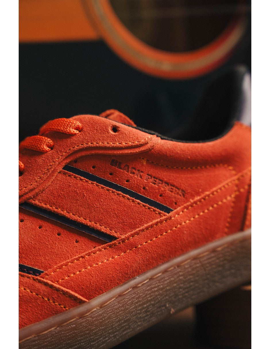 Lowtop Suede Sneaker PARMA Electric Orange